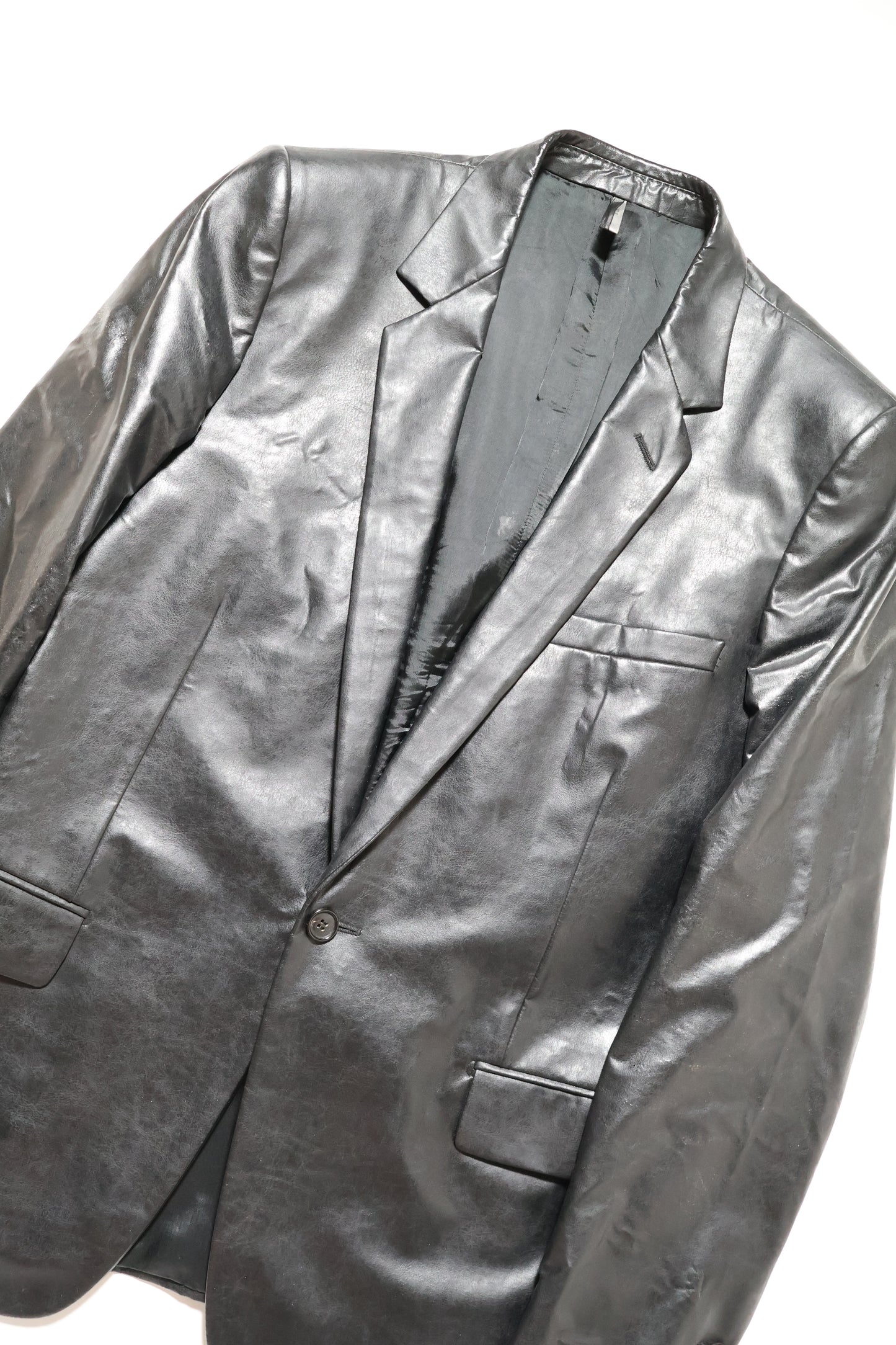 Dior Homme AW03 Luster PVC Coated Blazer