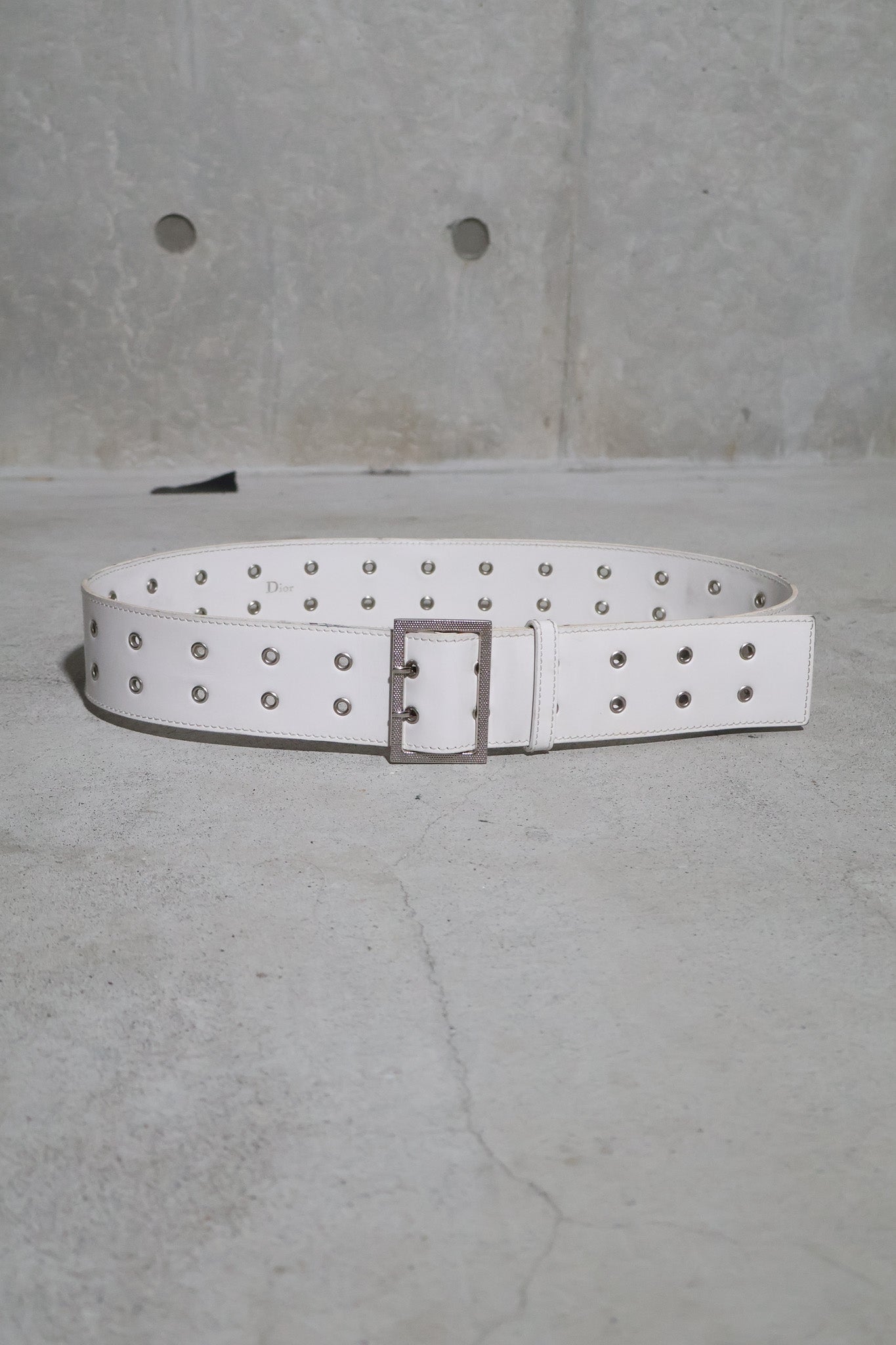 Dior Homme SS03 Double Prong Eyelet Belt