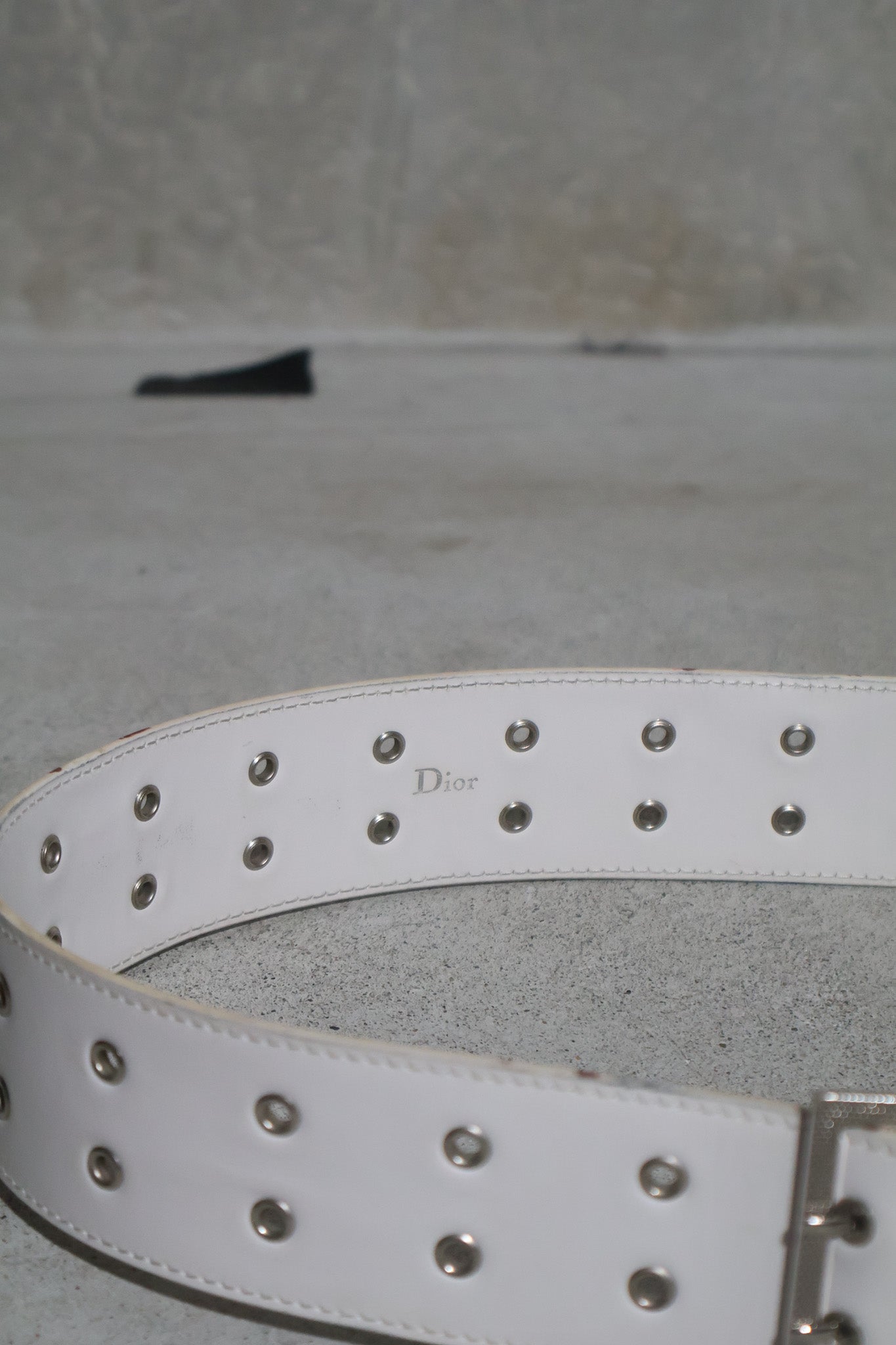 Dior Homme SS03 Double Prong Eyelet Belt