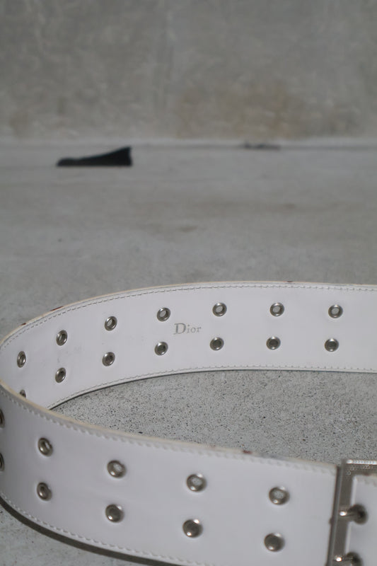 Dior Homme SS03 Double Prong Eyelet Belt