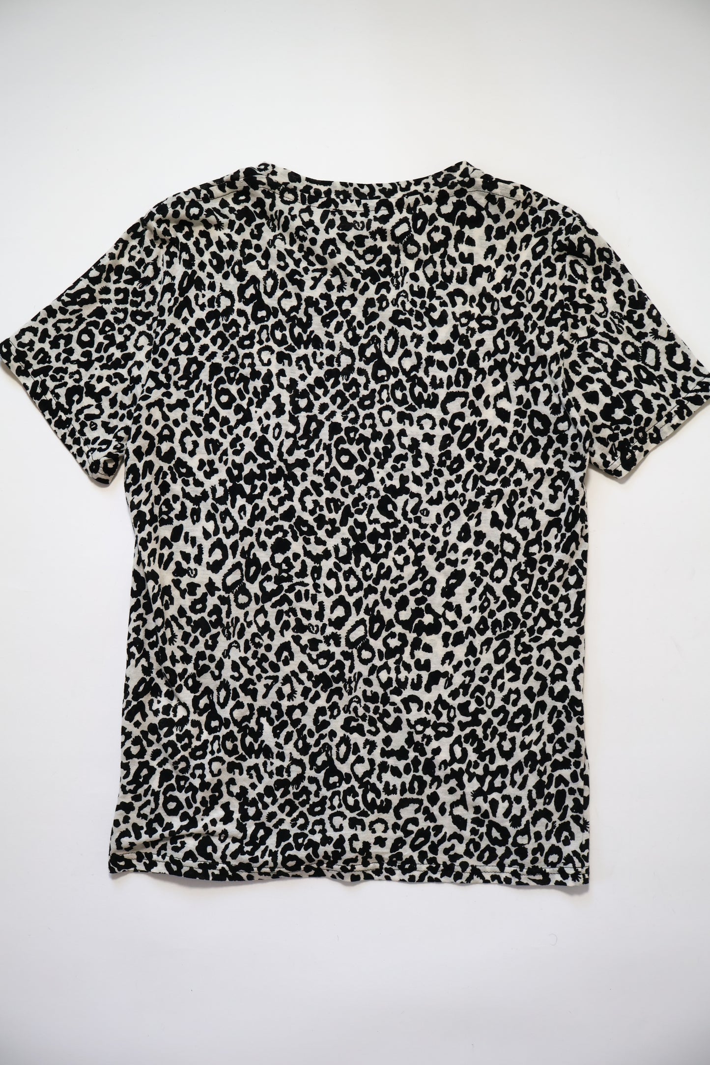 Balmain AW08 White Leopard Print Shirt