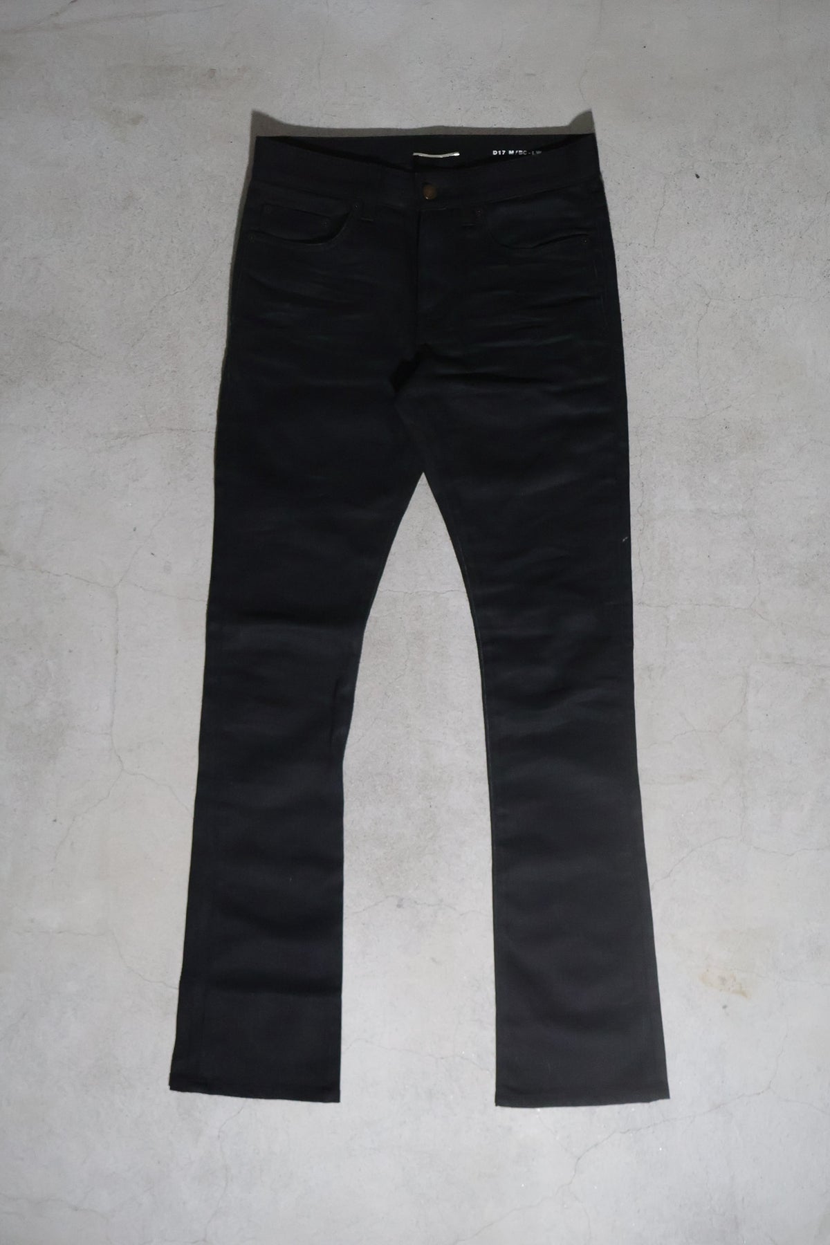 Saint Laurent D17 Skinny Bootcut Waxed Denim