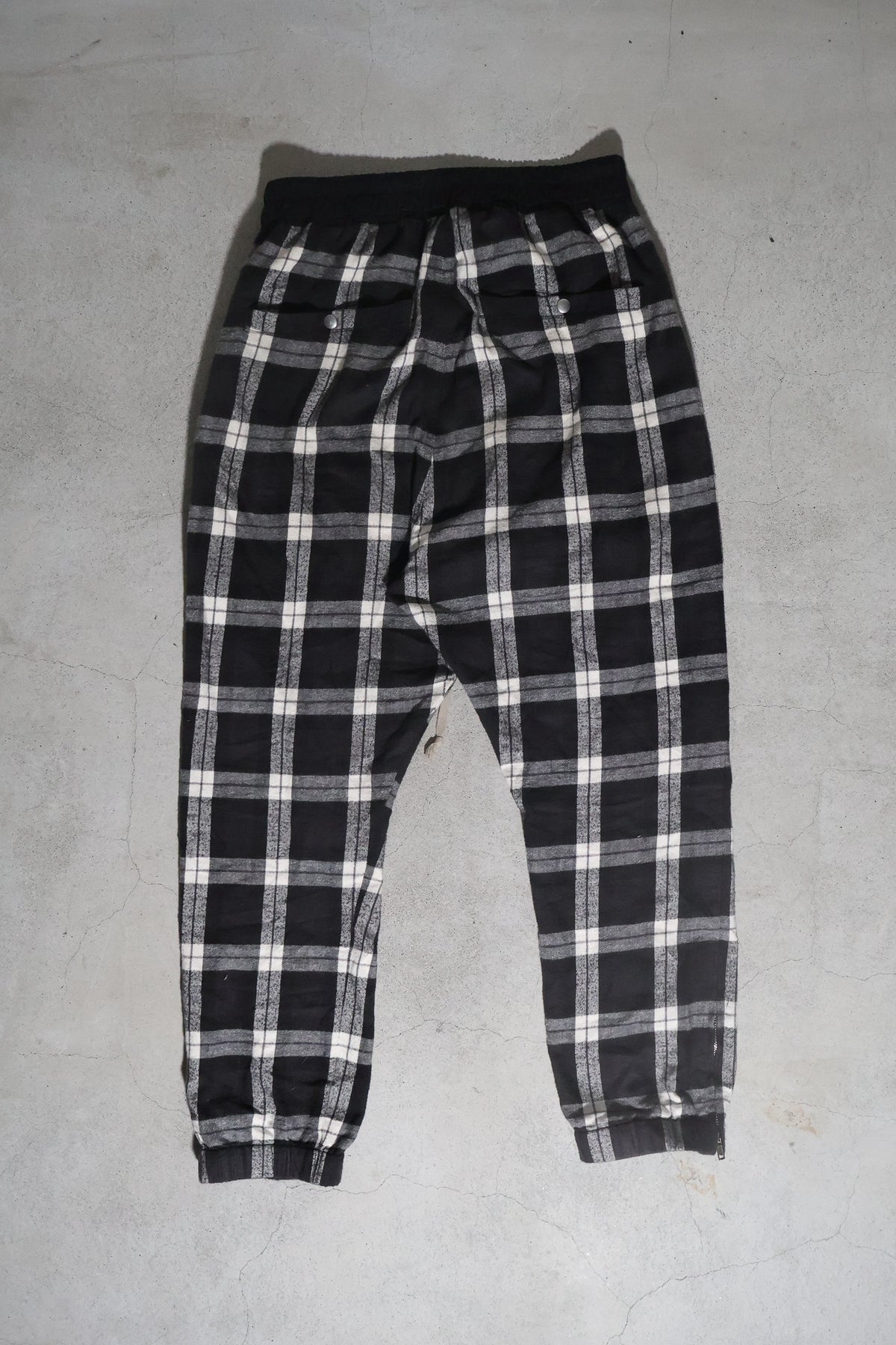 Rick Owens SS19 Plaid Sweat Pants
