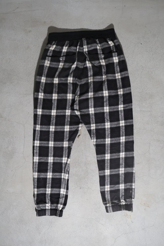 Rick Owens SS19 Plaid Sweat Pants
