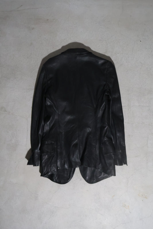 Balmain SS10 Embroidery Leather Blazer