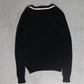 Balmain Decarnin Era Silk Blend V Neck Knit