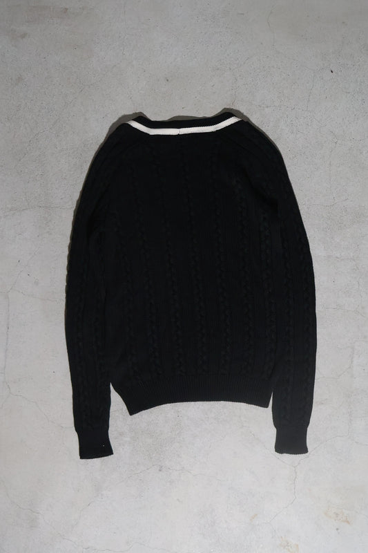Balmain Decarnin Era Silk Blend V Neck Knit