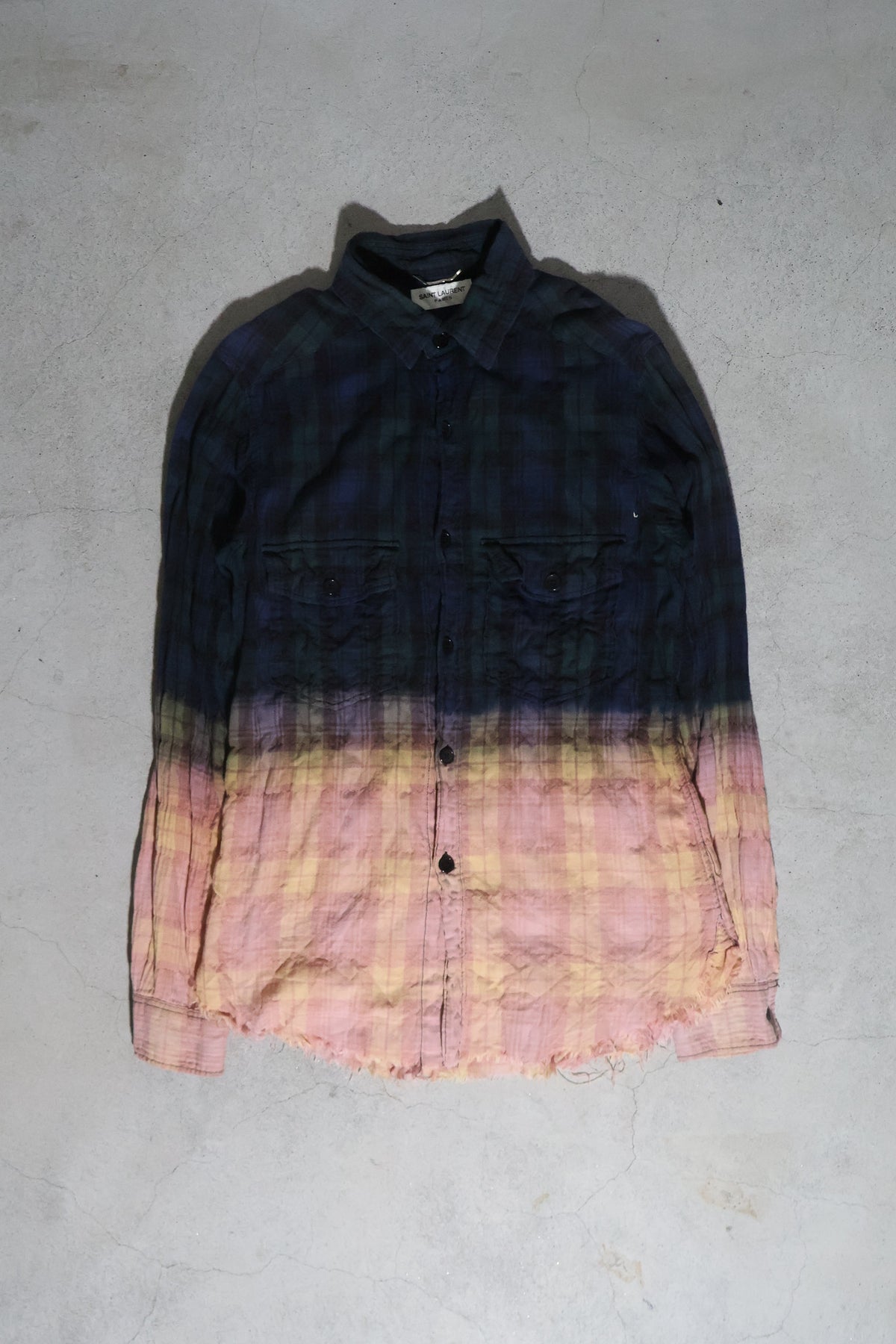 Saint Laurent SS16 Runway Bleached Flannel