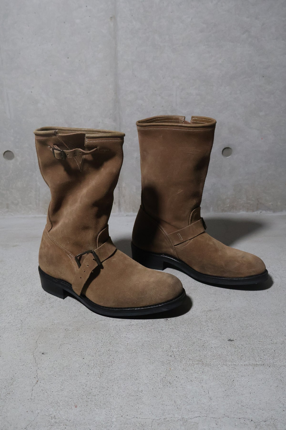 Balmain SS12 Suede Engineer Boots