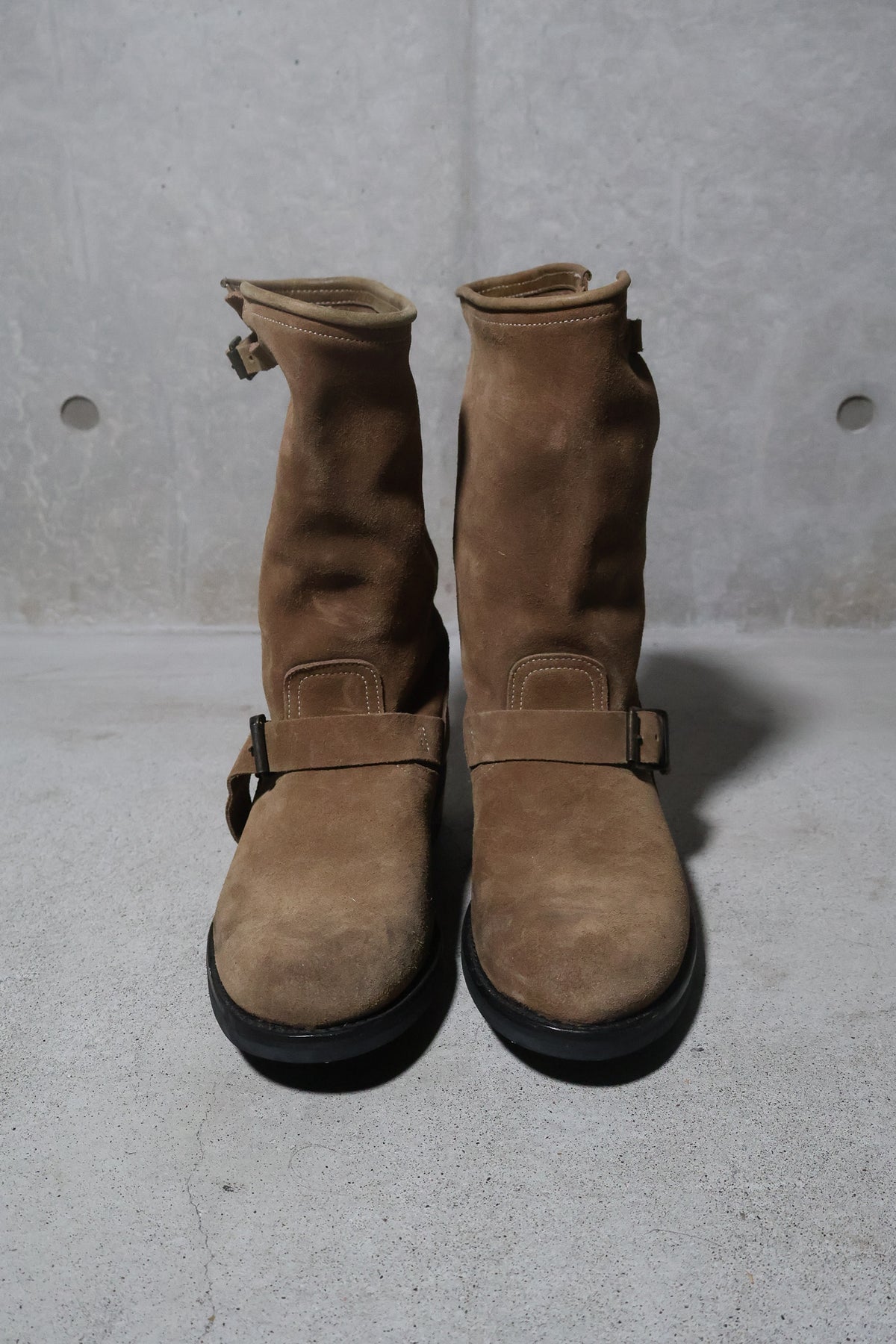 Balmain SS12 Suede Engineer Boots