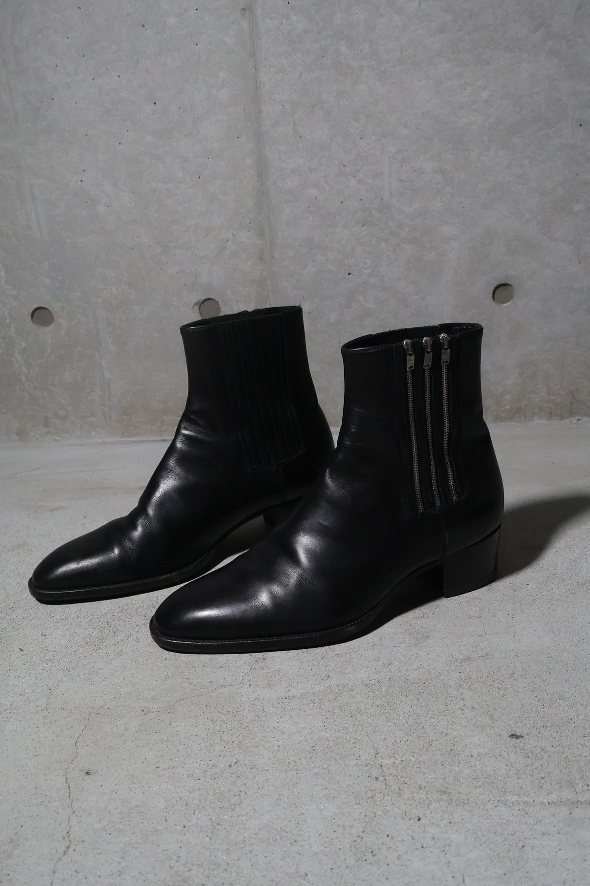 Saint Laurent AW15 Triple Zip Boots