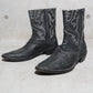 Number (N)ine AW08 Ostrich Leather Cowboy Boots