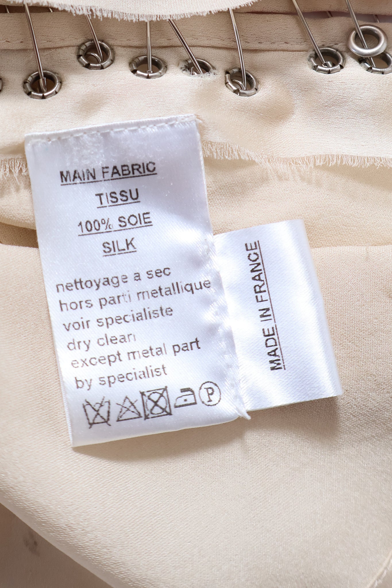 Balmain SS11 Runway Silk Flag Tank Top