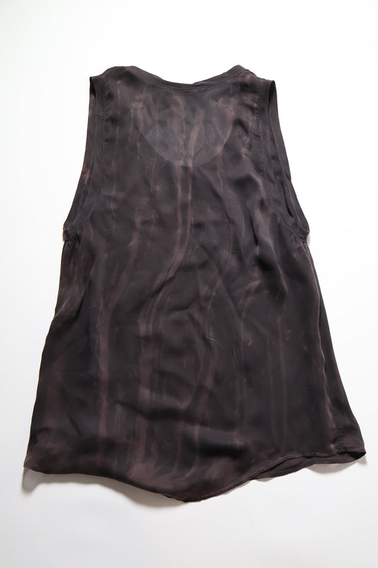 Balmain SS11 Silk Paint Splatter Tank Top