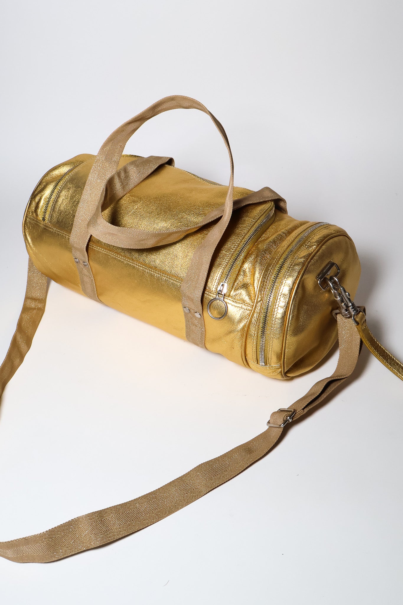 Dior Homme AW05 Gold Drum Duffel Bag