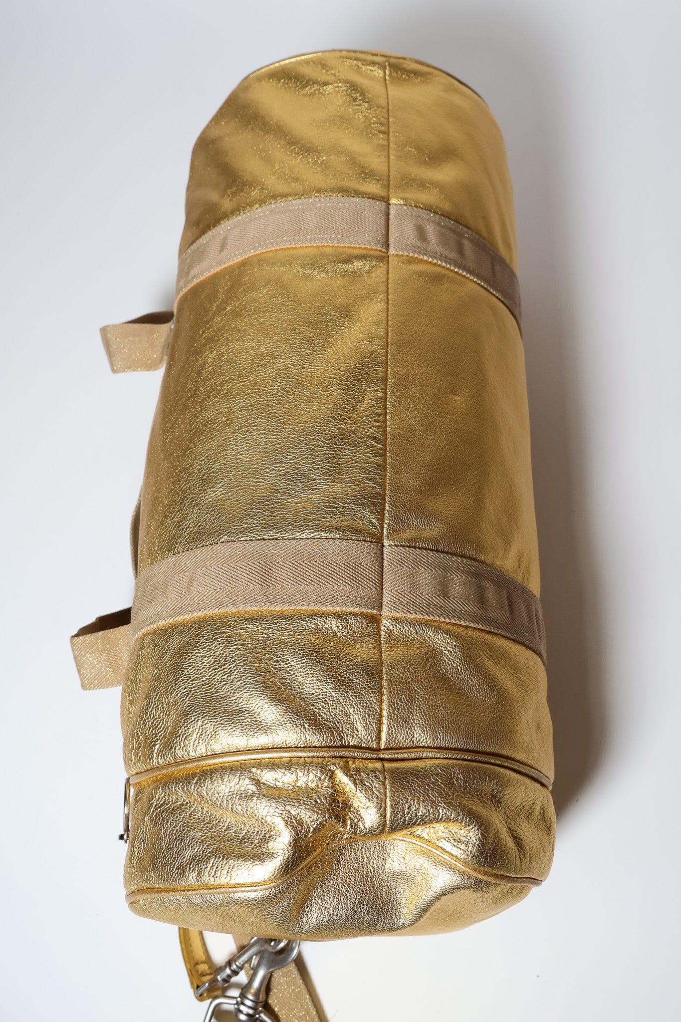 Dior Homme AW05 Gold Drum Duffel Bag