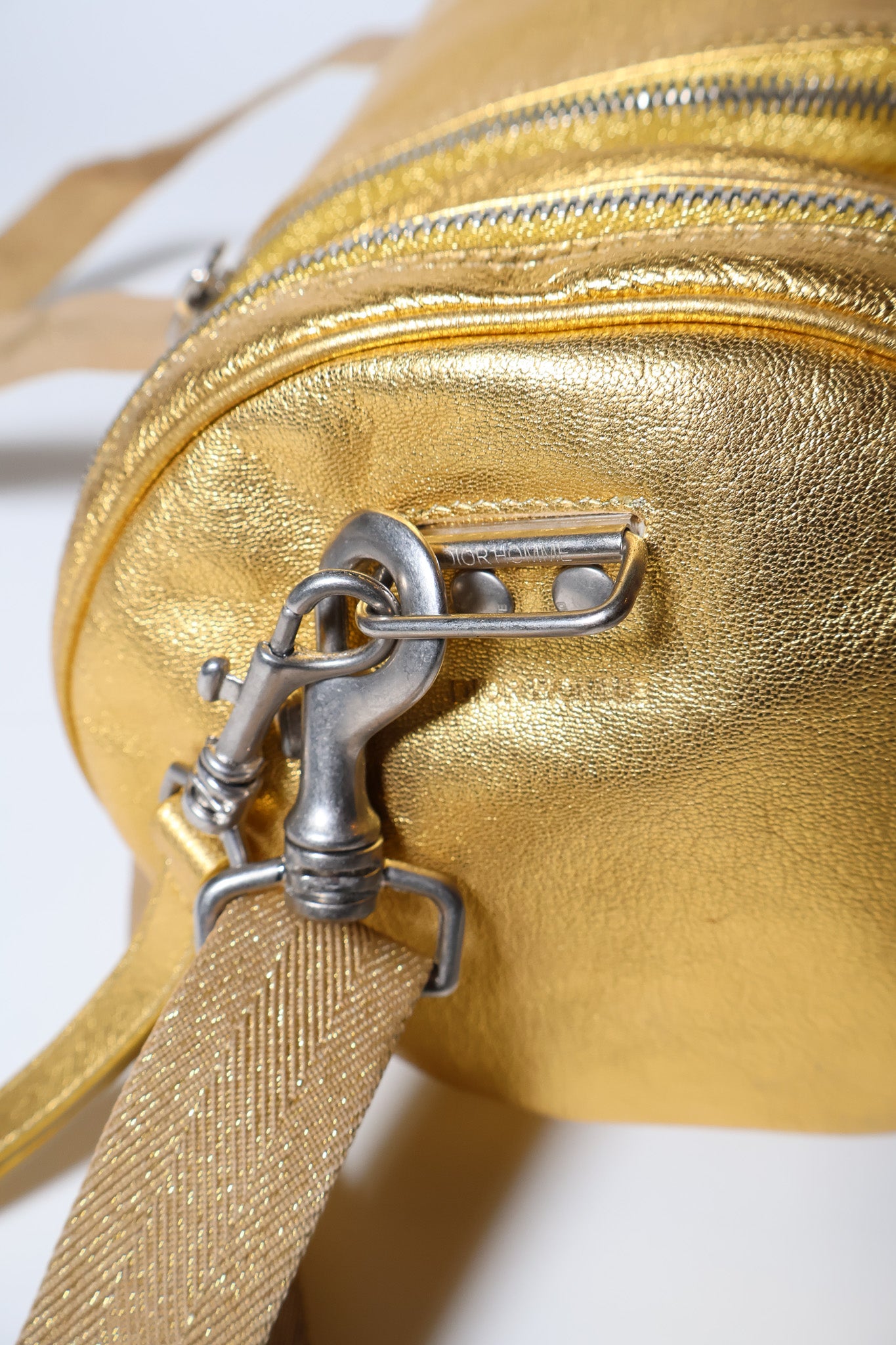 Dior Homme AW05 Gold Drum Duffel Bag