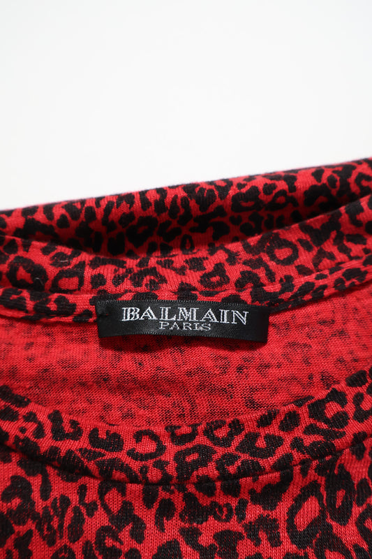 Balmain AW08 Leopard Print Shirt