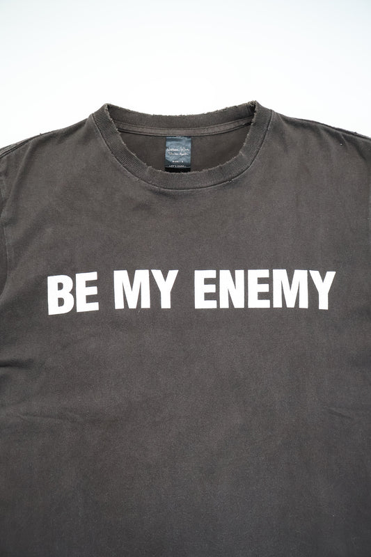 Number (N)ine SS04 'Be My Enemy' Distressed Graphic Shirt