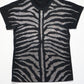 Balmain AW09 Runway Crystal Zebra Shirt