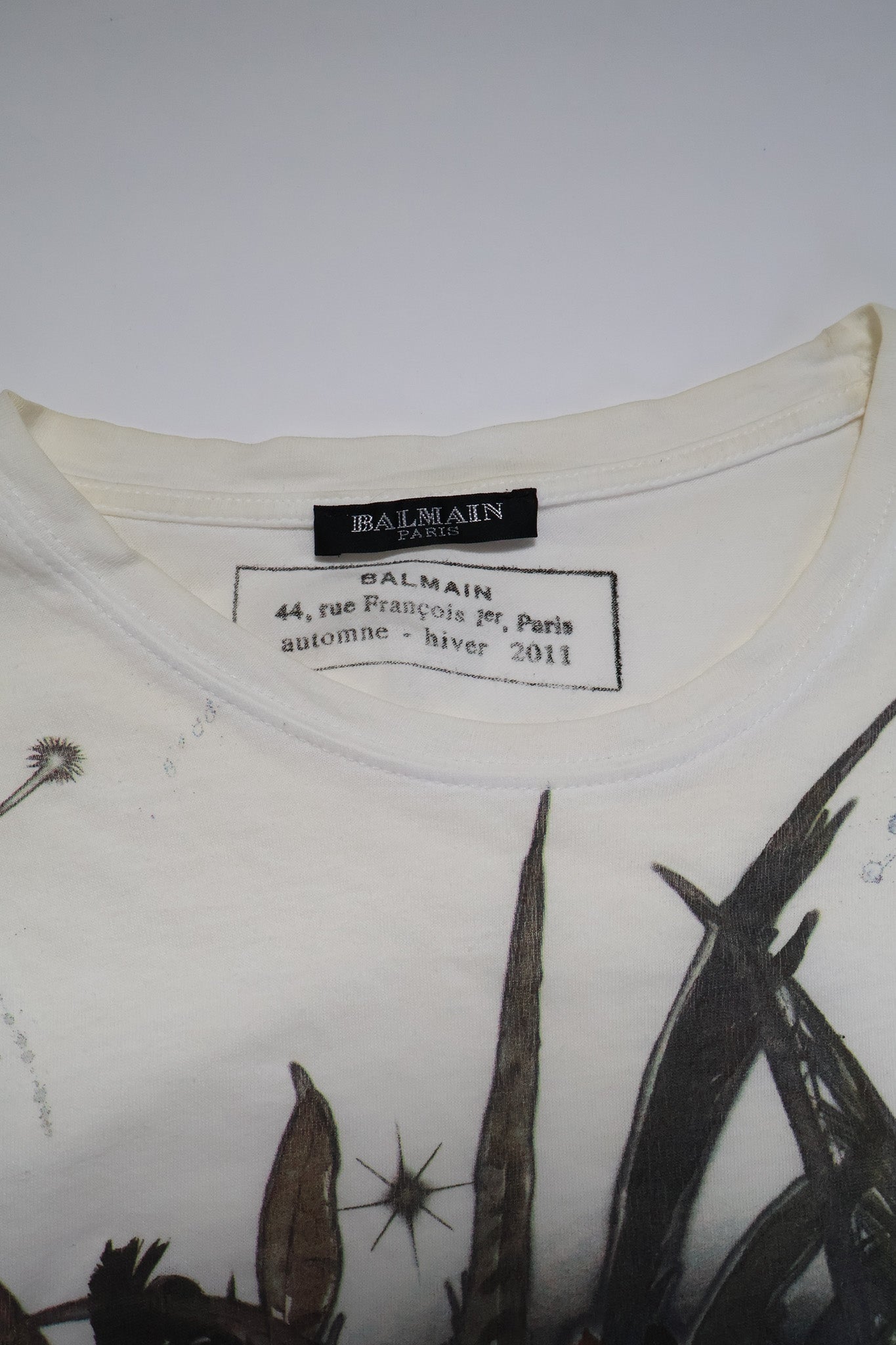 Balmain AW11 Wolf Graphic Shirt