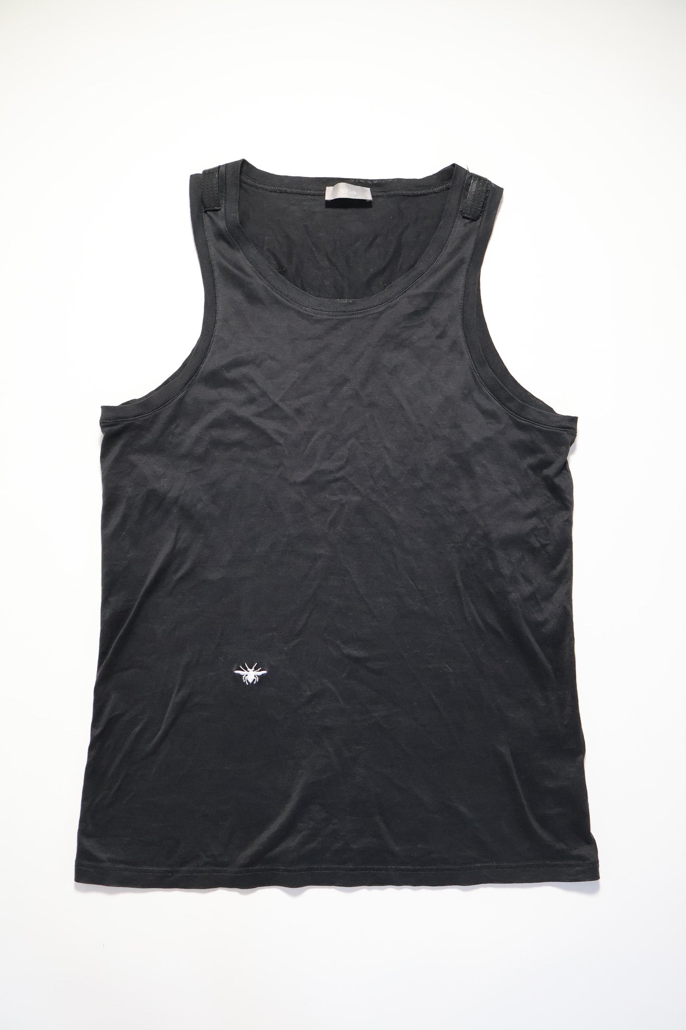 Dior Homme SS04 Leather Shoulder Tank Top