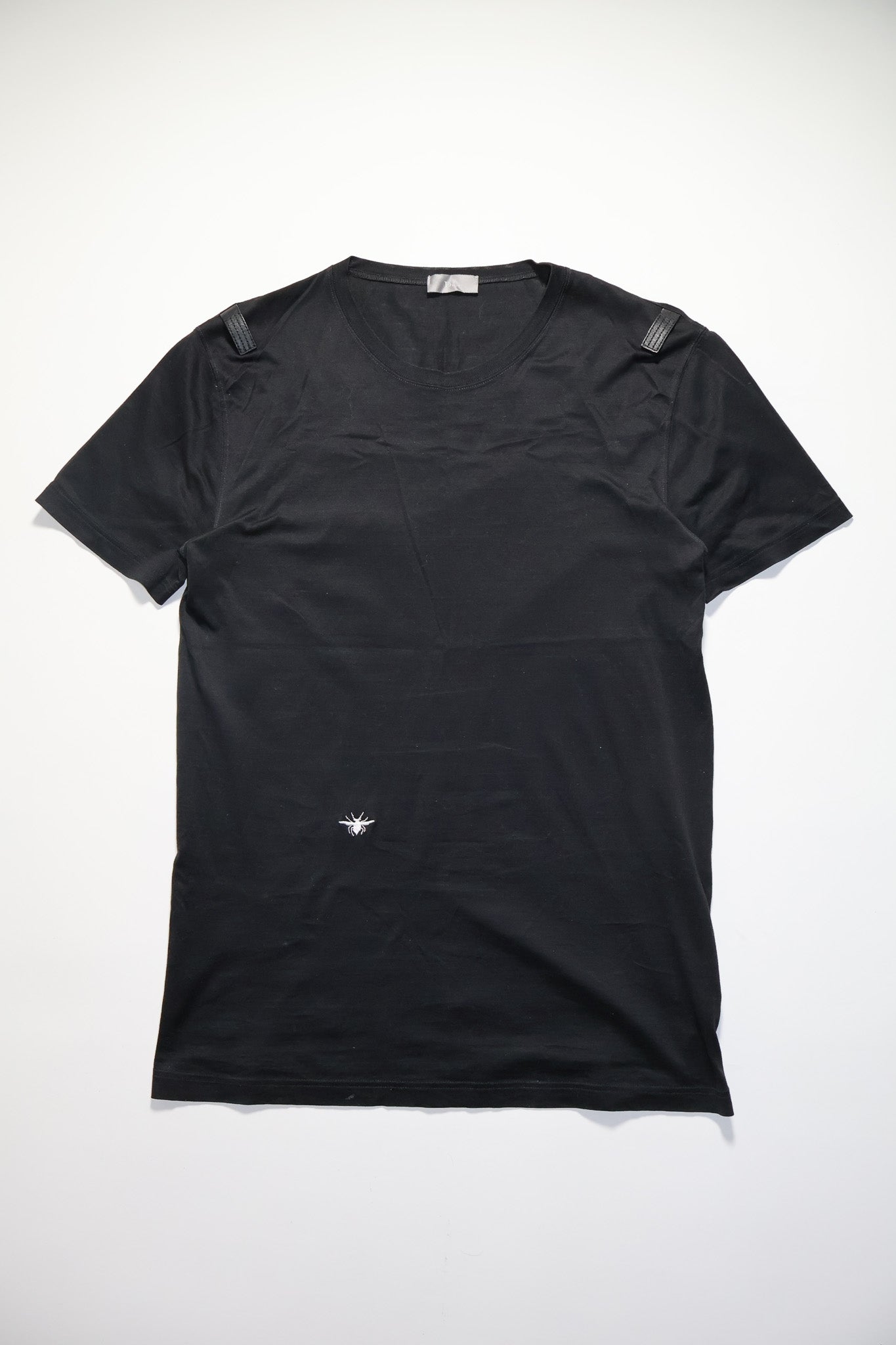 Dior Homme SS04 Strip Leather Shoulder Shirt