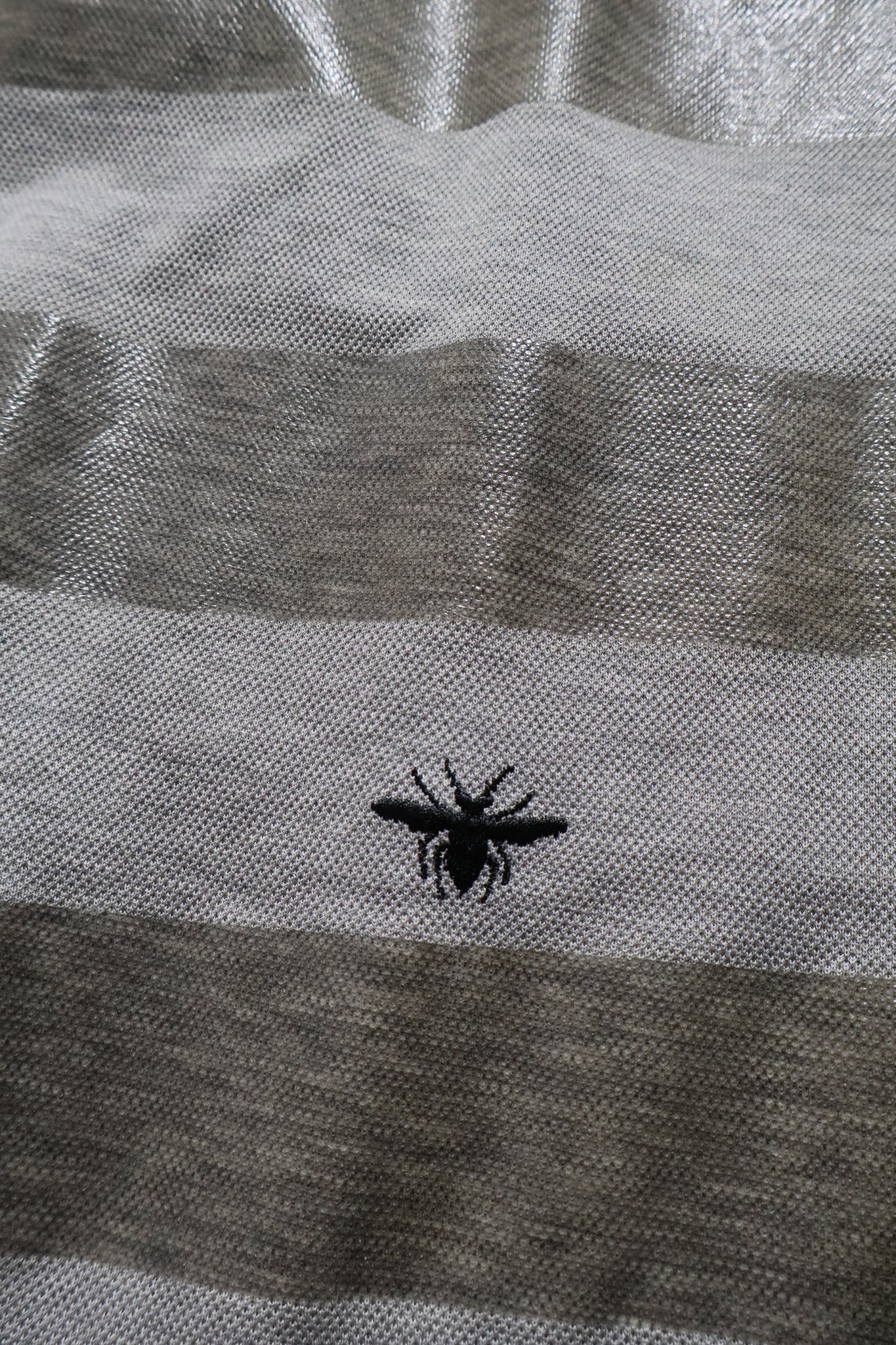 Dior Homme SS04 Strip Wax PVC Coated Polo Shirt