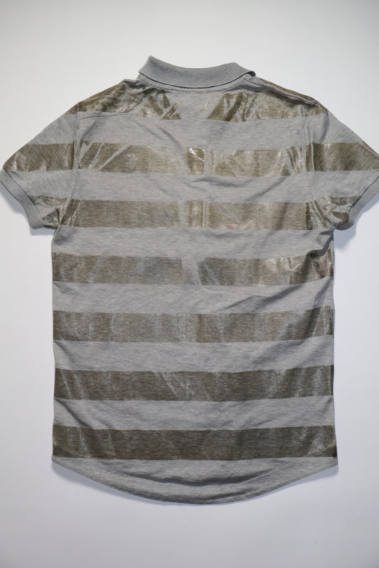 Dior Homme SS04 Strip Wax PVC Coated Polo Shirt