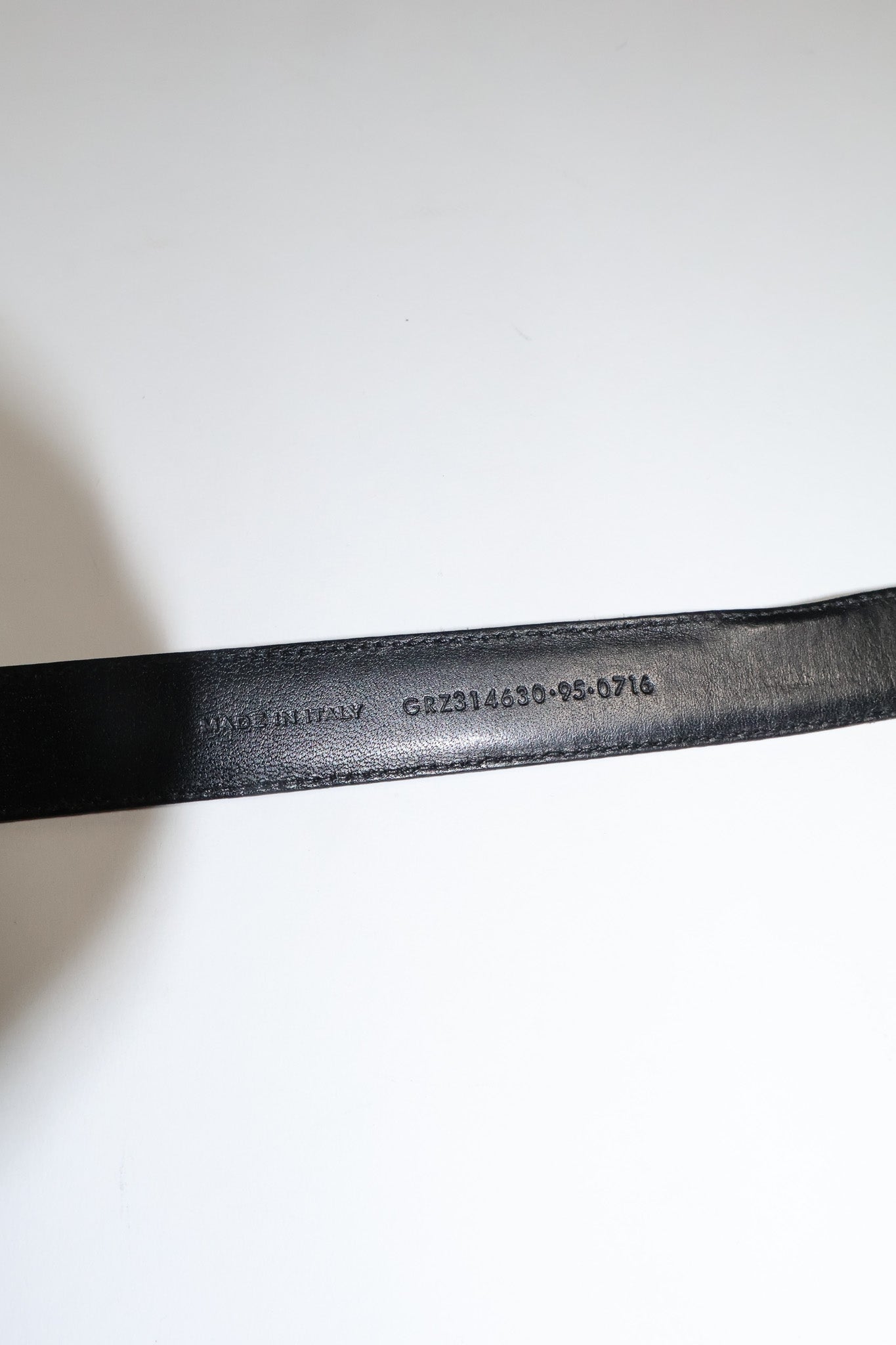 Saint Laurent Paris SS13 3 Passant Python Skin Belt