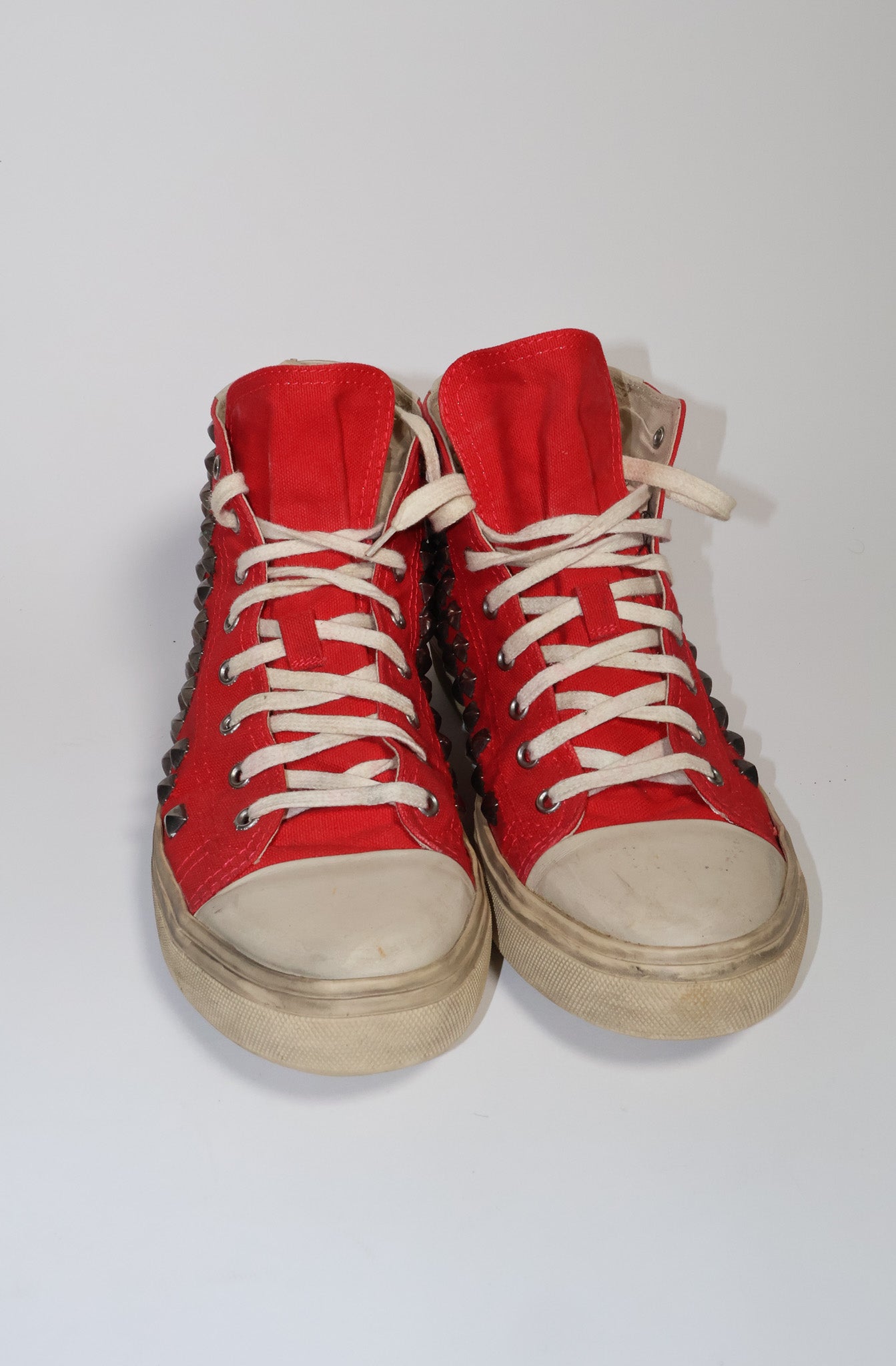 Saint Laurent Paris Studded High Top Sneakers