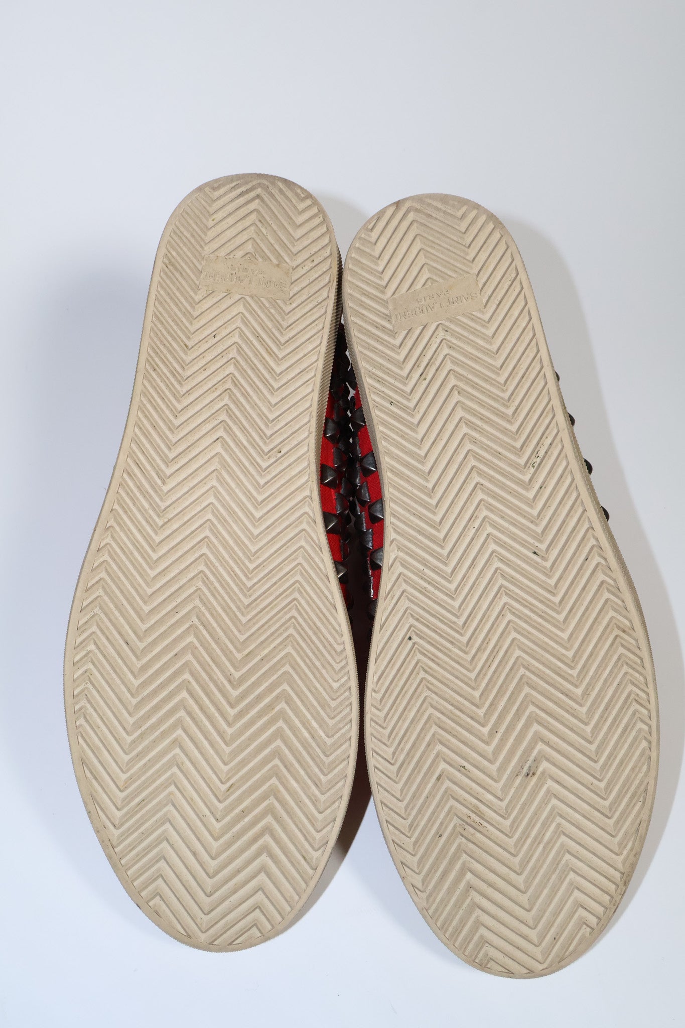 Saint Laurent Paris Studded High Top Sneakers