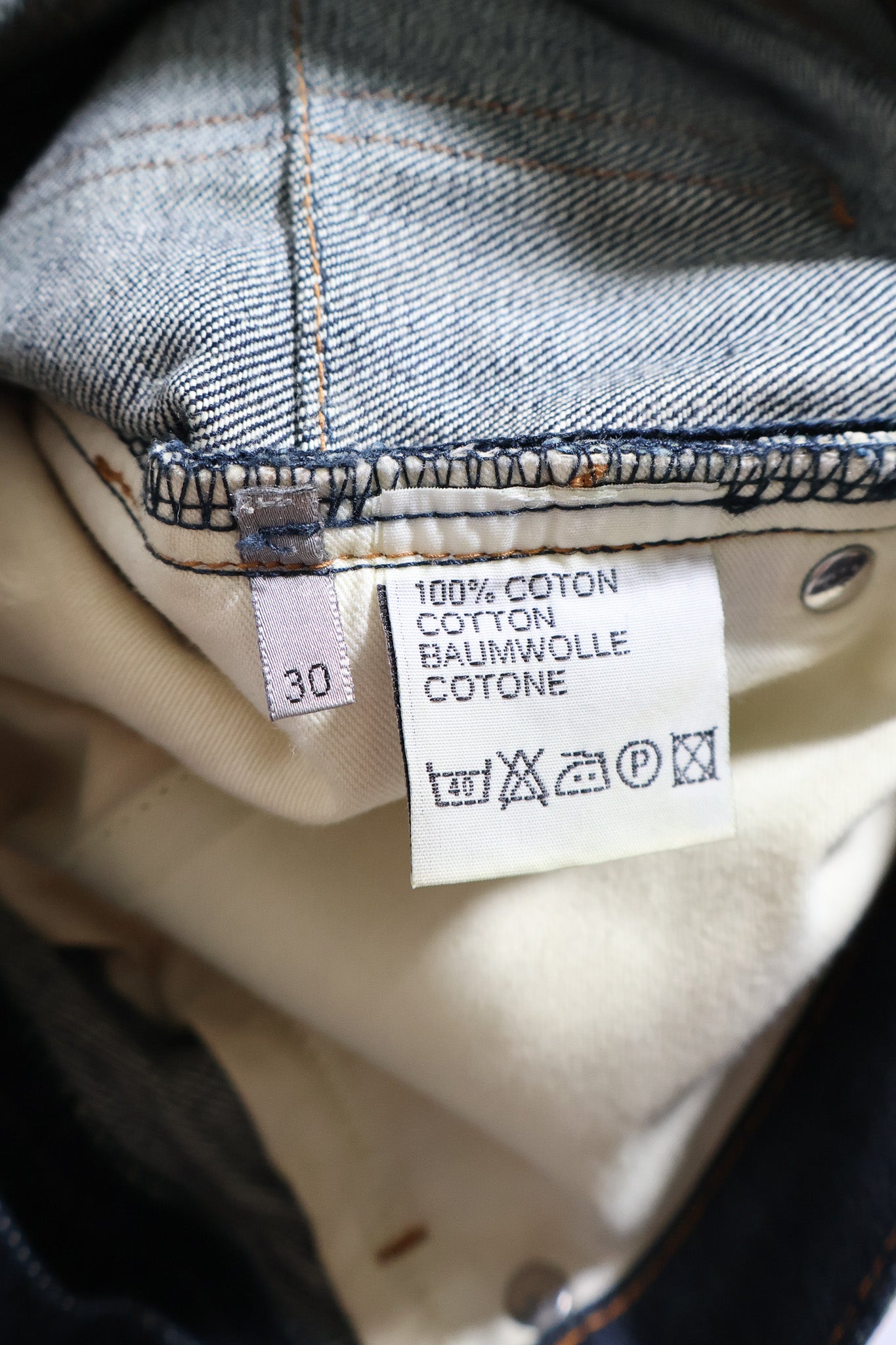 Dior Homme AW03 Green Waxed Luster Denim