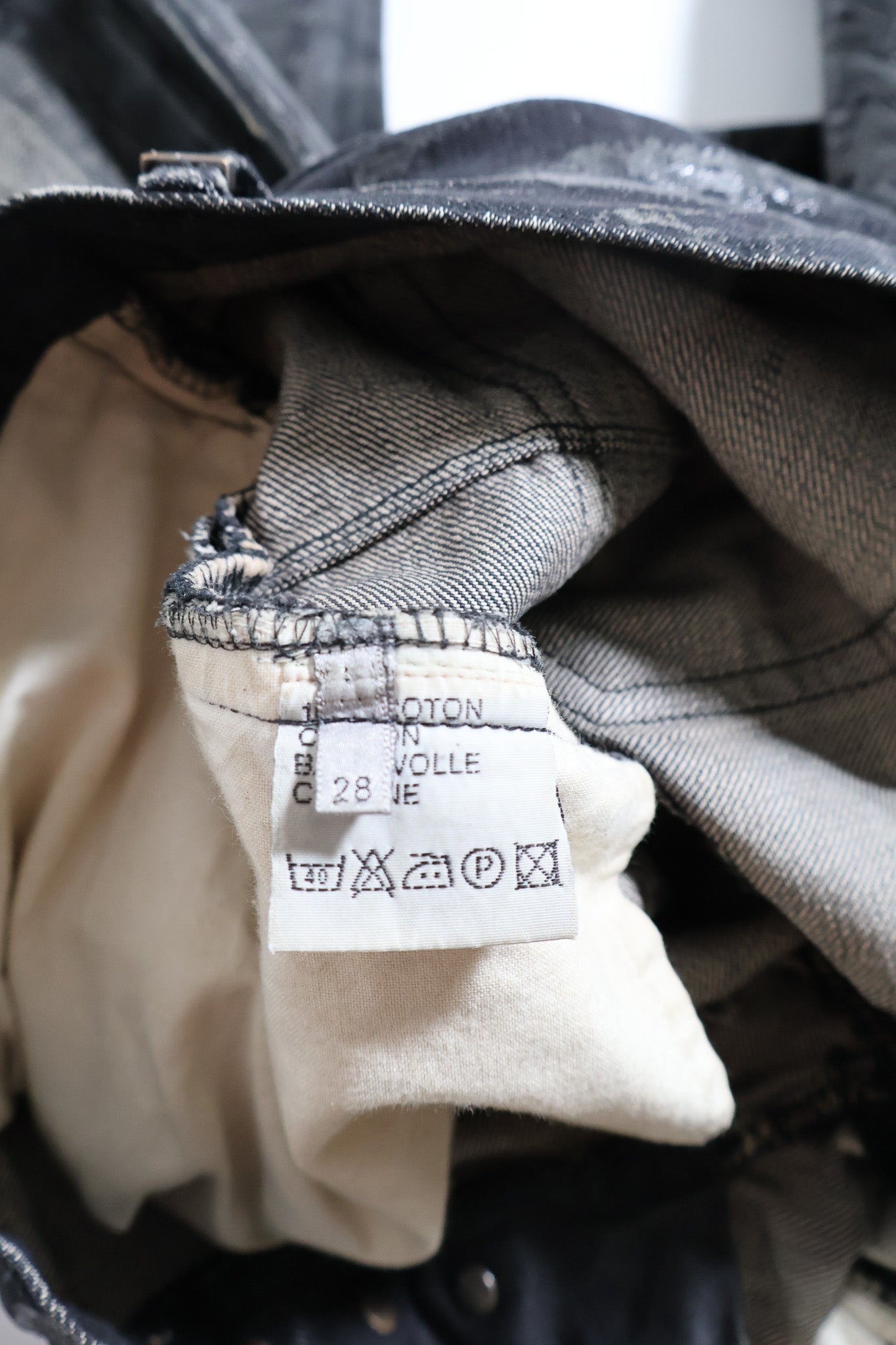 Dior Homme AW03 Waxed Luster Denim 28