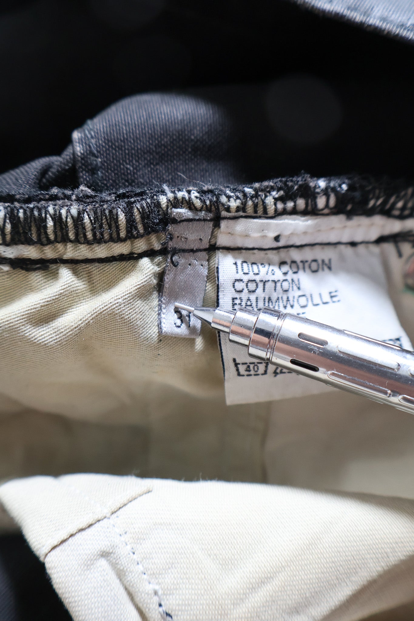 Dior Homme AW03 Waxed Luster Coating Denim