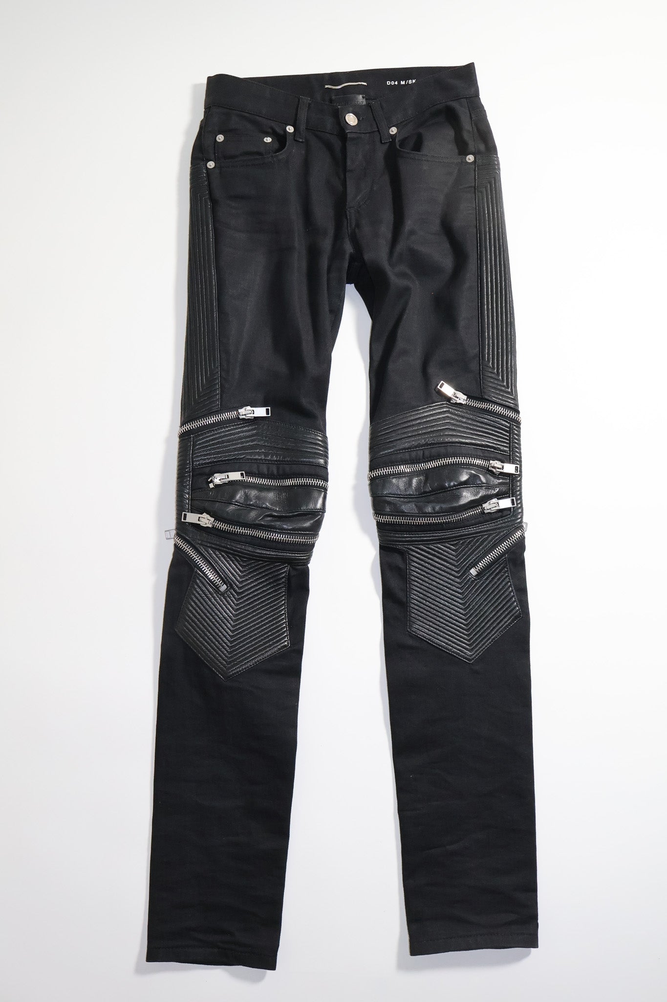 Saint Laurent Paris SS15 Biker Zipper Denim