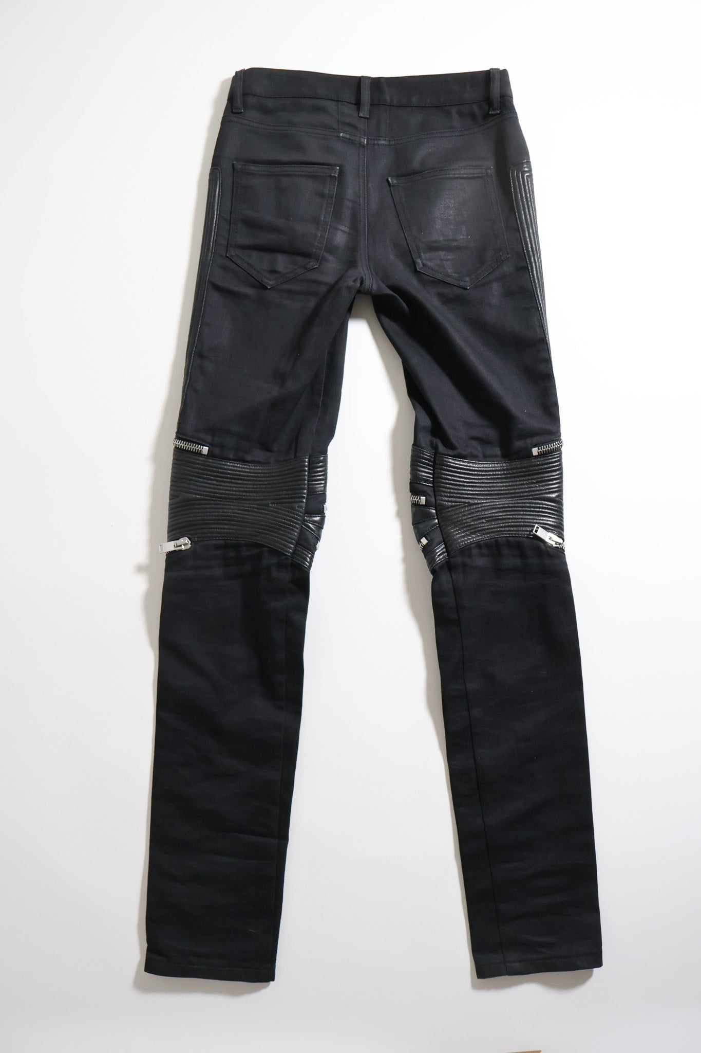 Saint Laurent Paris SS15 Biker Zipper Denim