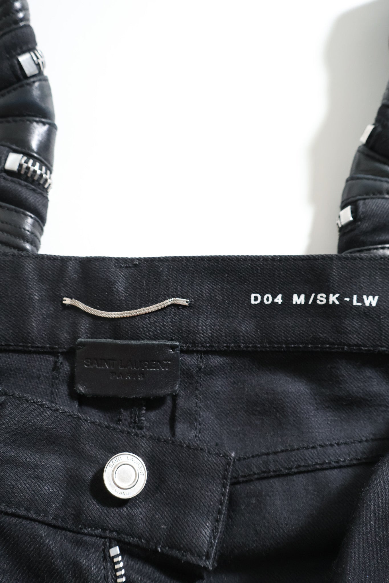 Saint Laurent Paris SS15 Biker Zipper Denim