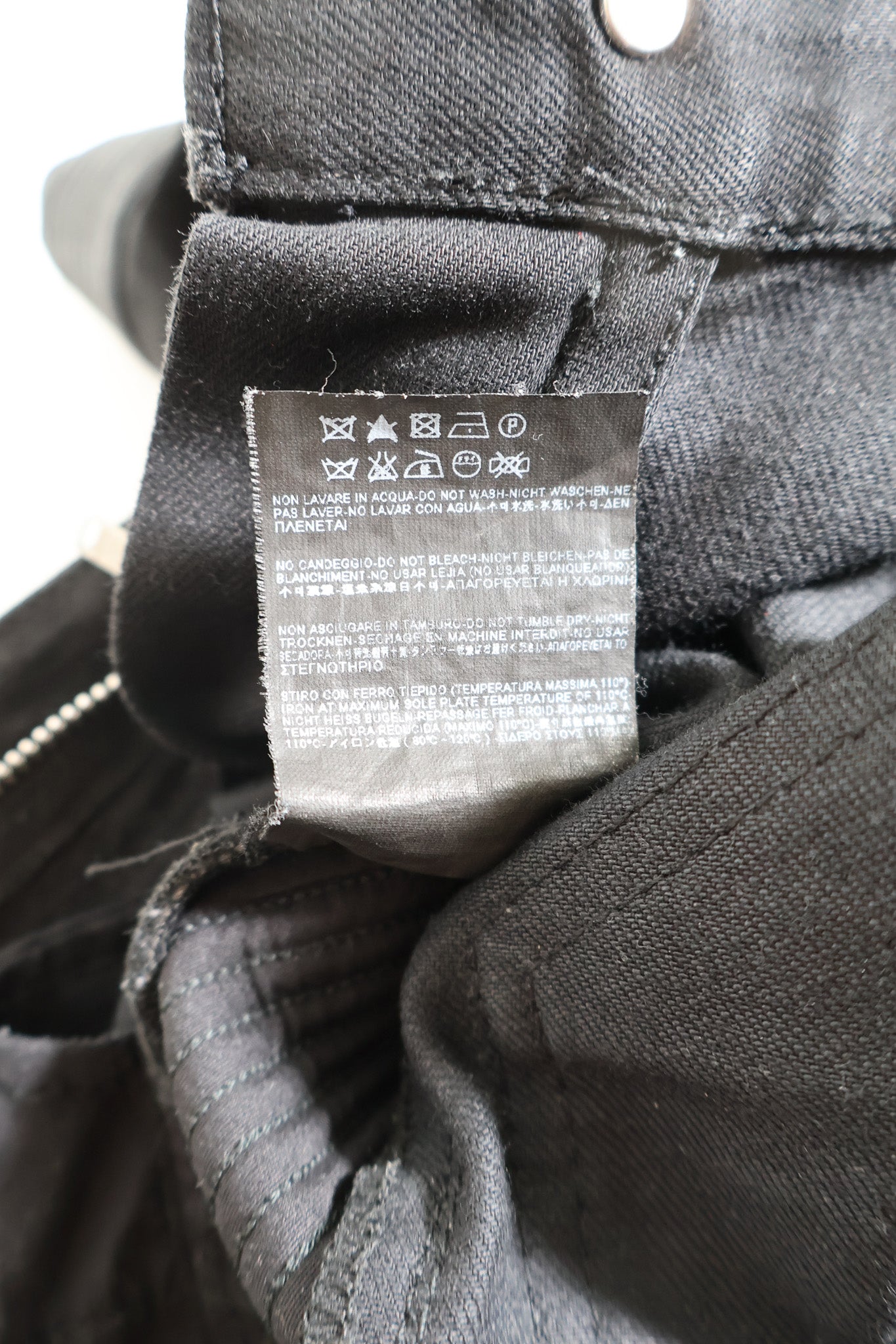 Saint Laurent Paris SS15 Biker Zipper Denim