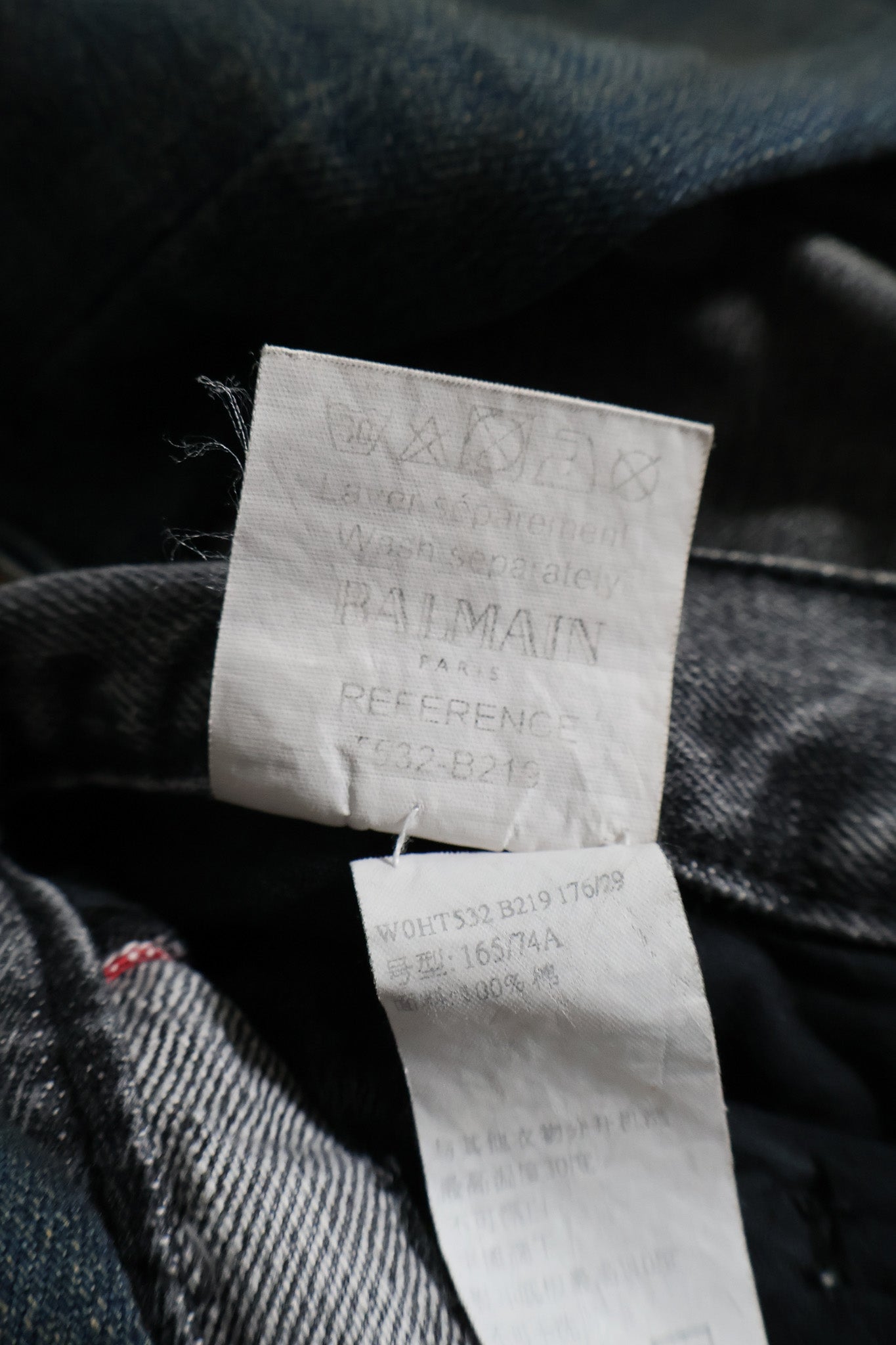 Balmain AW10 Biker Denim