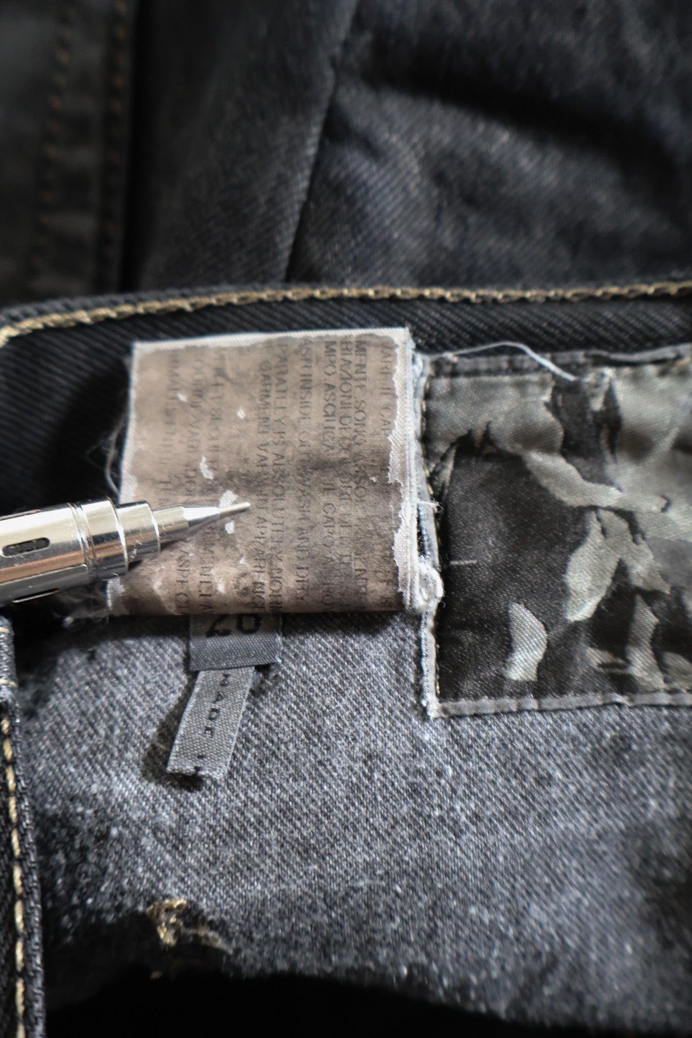 Rick Owens Olmar and Mirta FW08 Waxed Denim