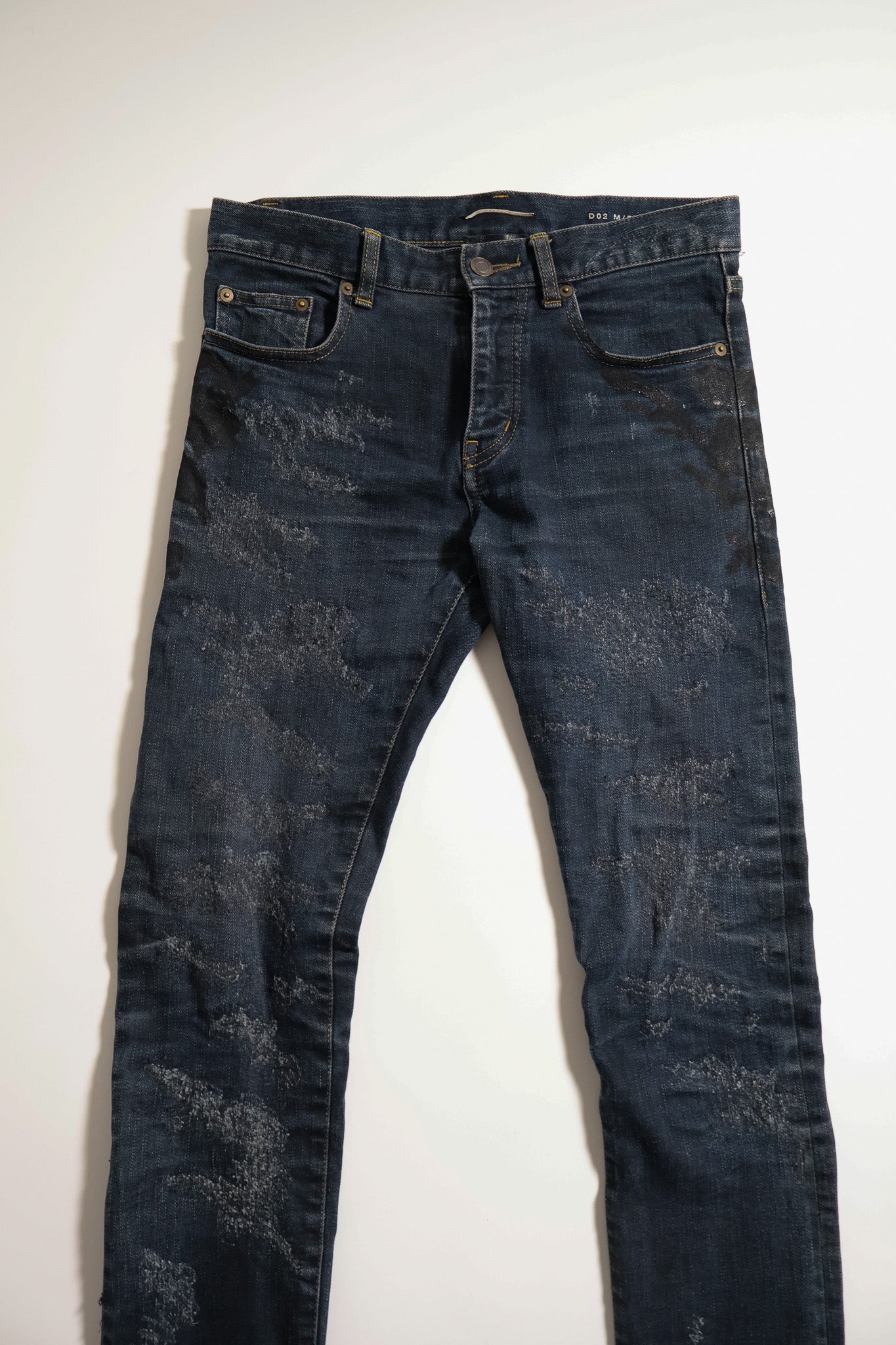 Saint Laurent Paris AW13 Crash Repair Denim