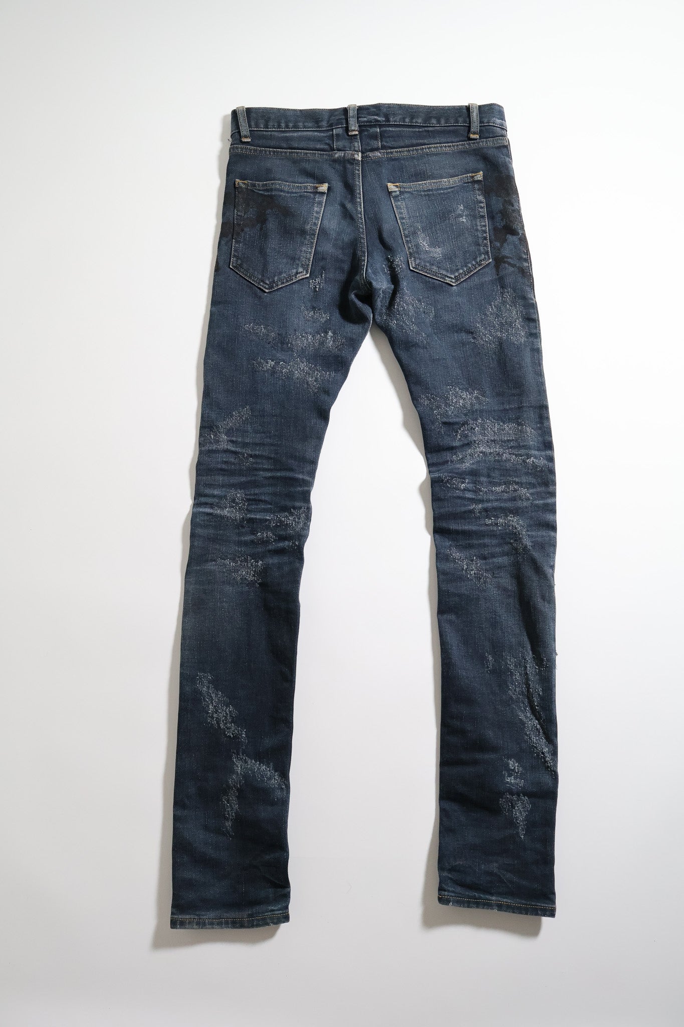 Saint Laurent Paris AW13 Crash Repair Denim