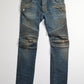 Balmain AW11 Mudwash Biker Denim