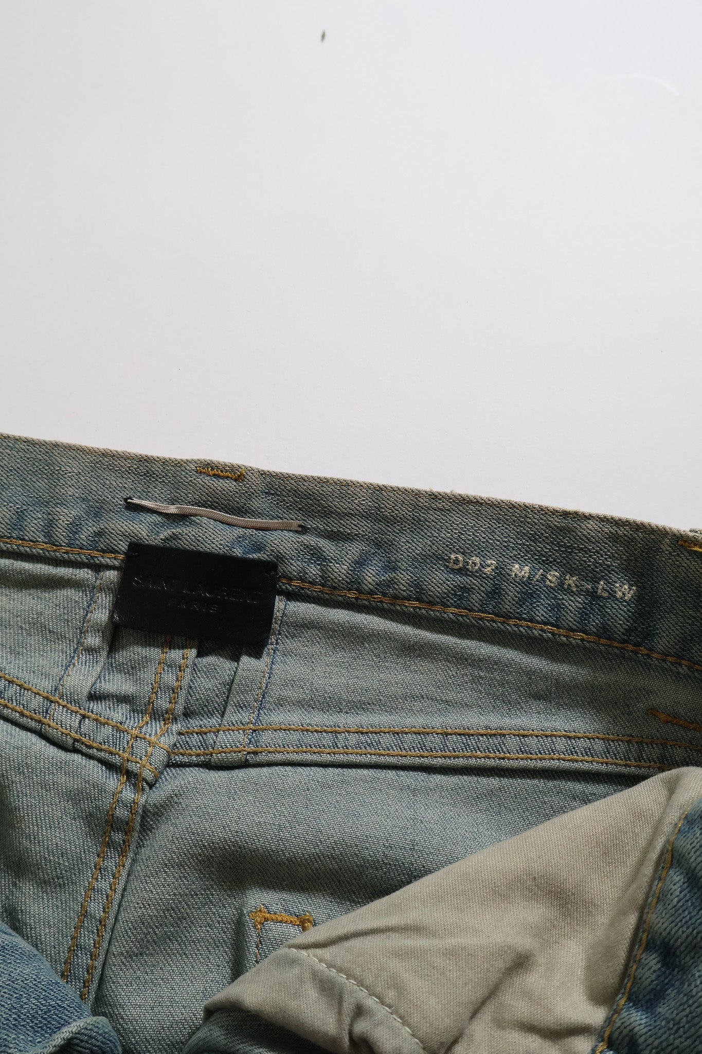 Saint Laurent Paris AW13 Runway Chain Crash Denim