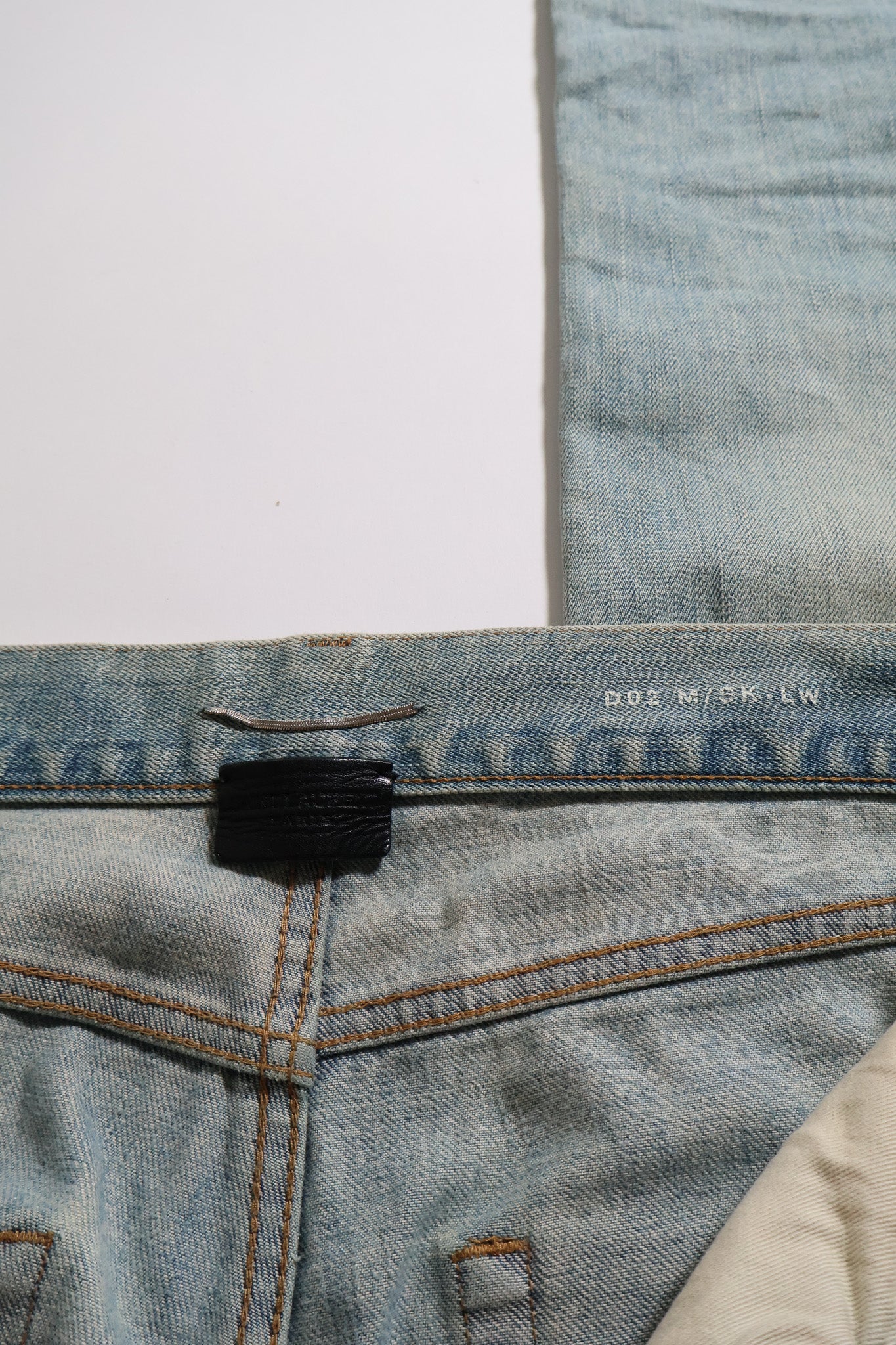 Saint Laurent Paris SS19 Crash Denim