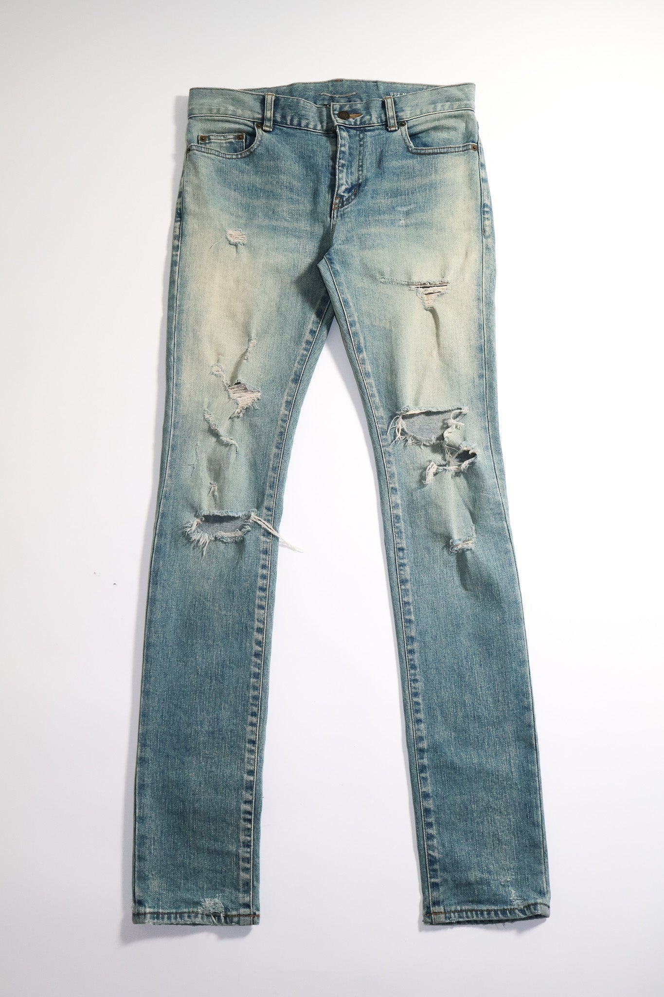 Saint Laurent Paris SS18 Crash Denim
