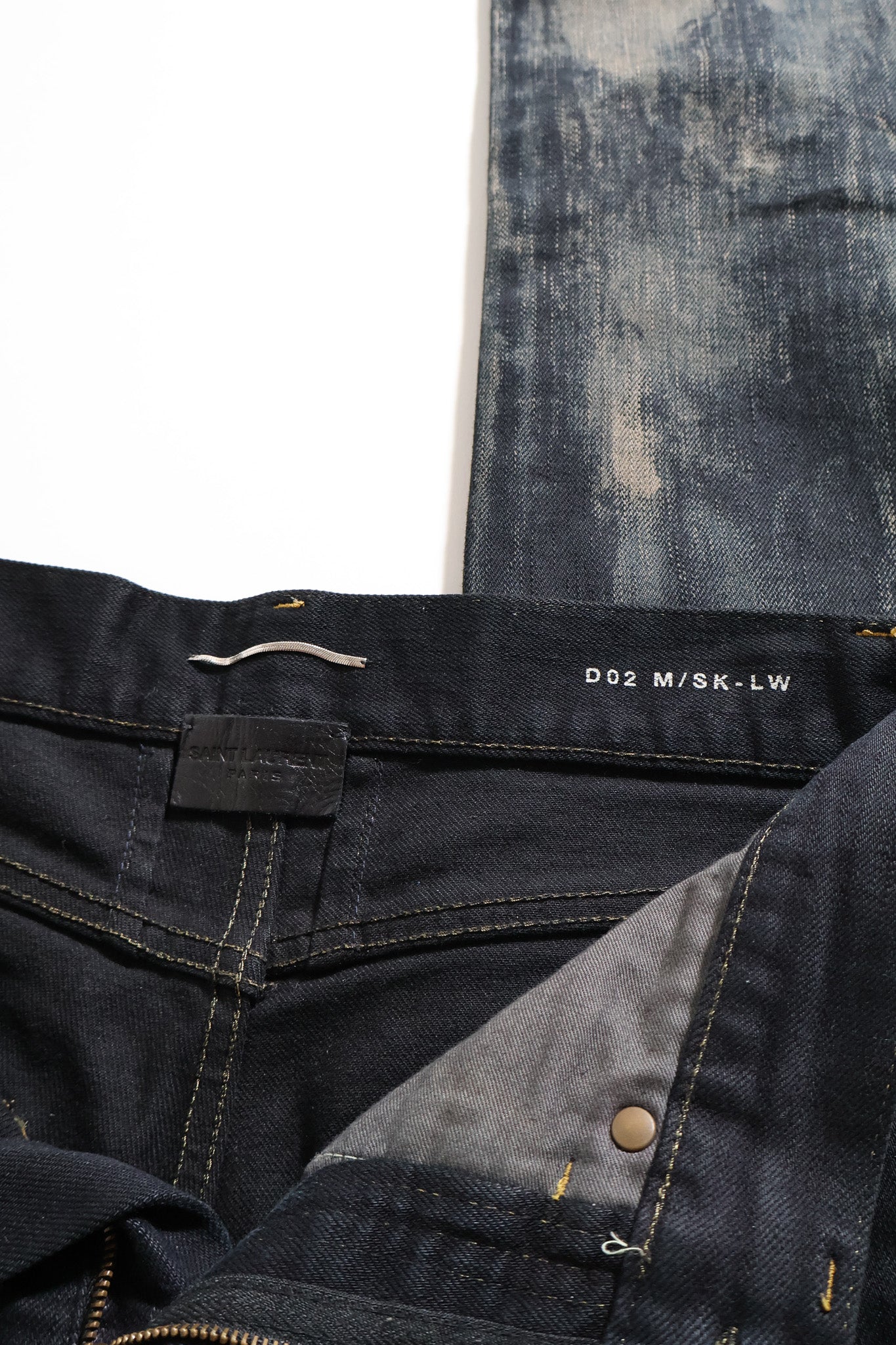 Saint Laurent Paris AW15 Mudwash Crash Denim