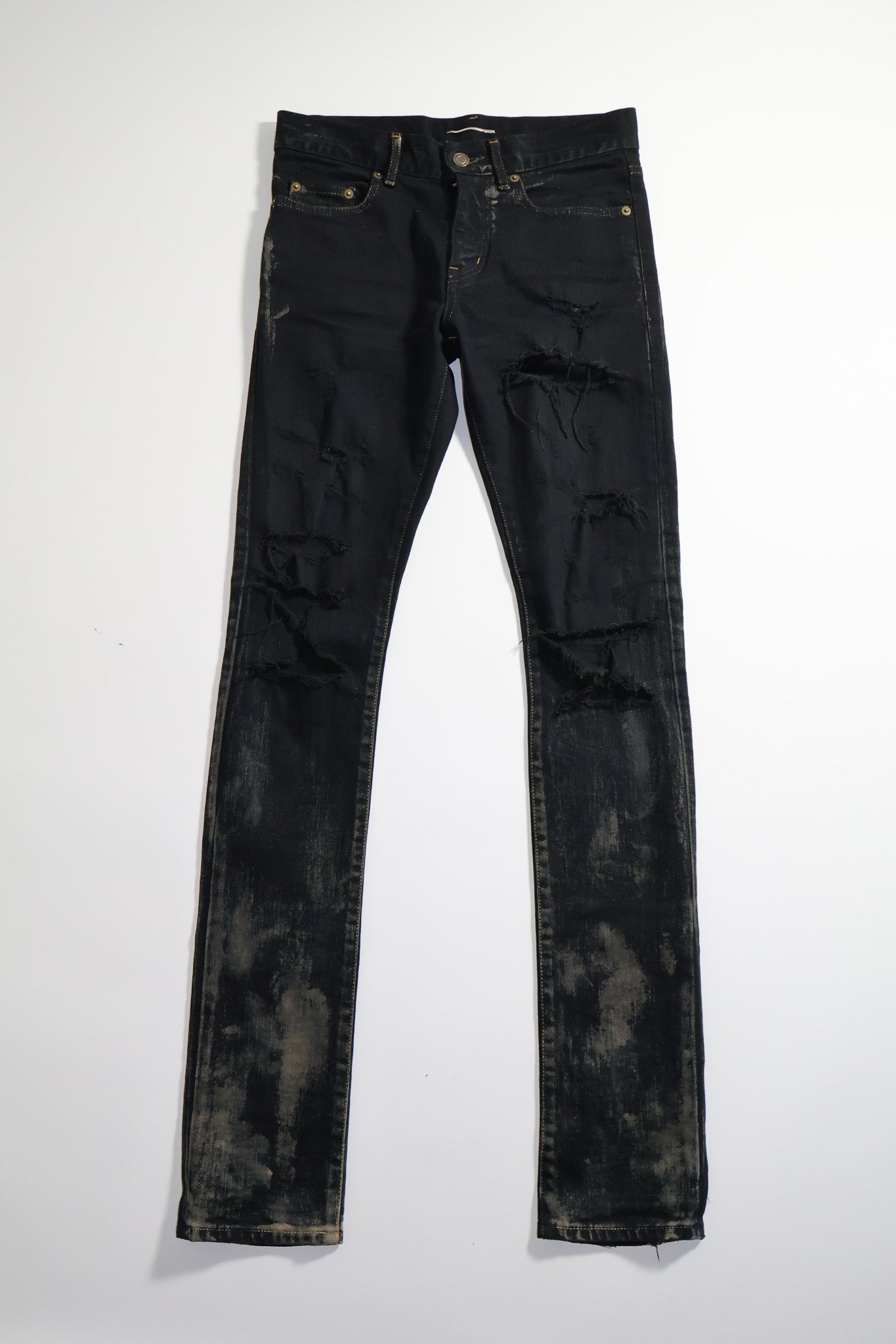 Saint Laurent Paris AW15 Mudwash Crash Denim