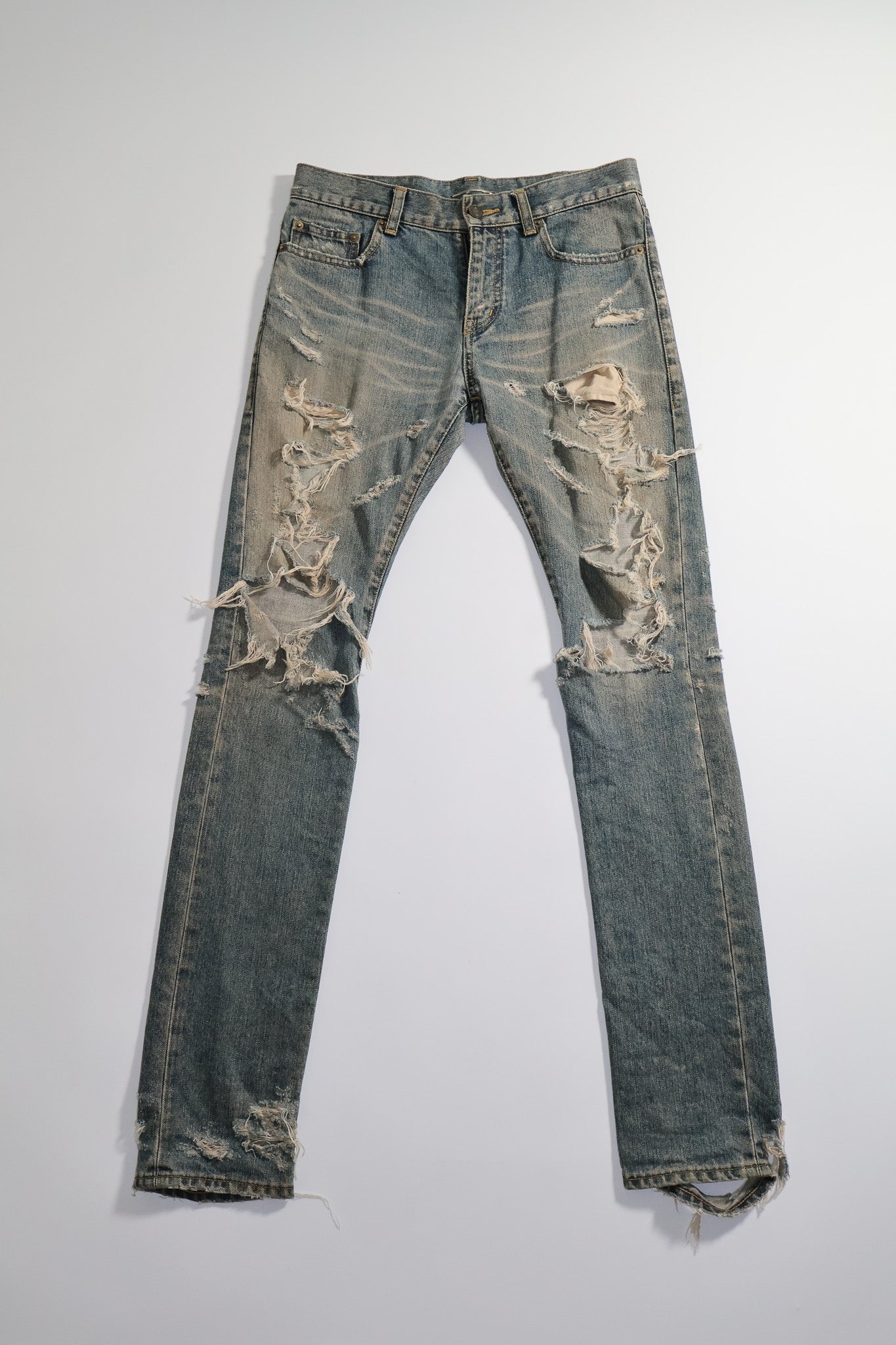 Saint Laurent Paris AW13 OG Crash Denim